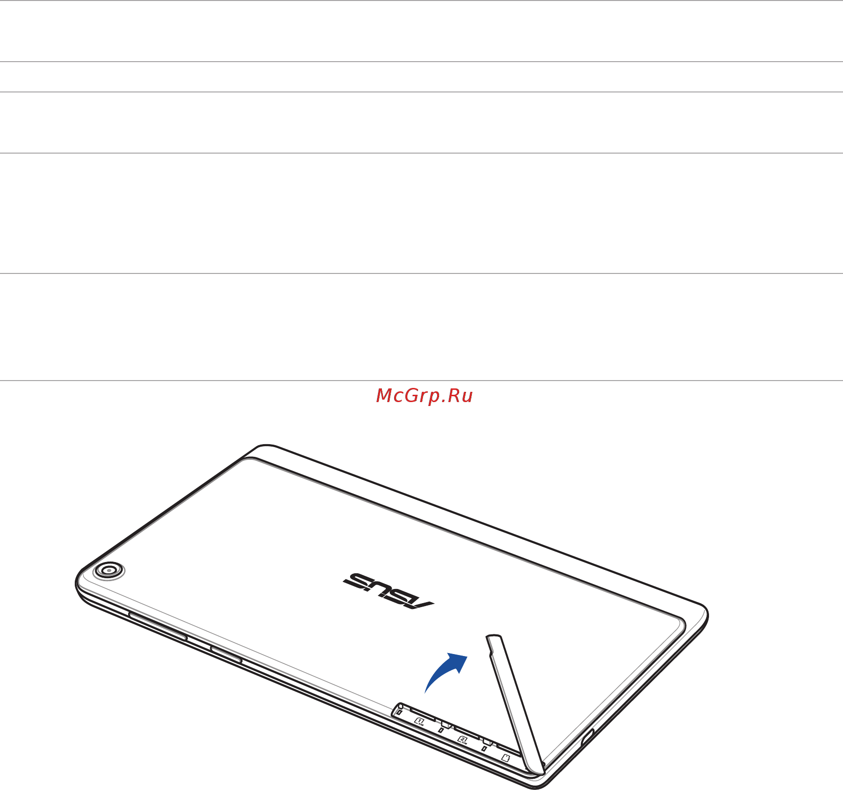 Asus zenpad c 7.0 z170c 8gb [10/176] Installing a memory card