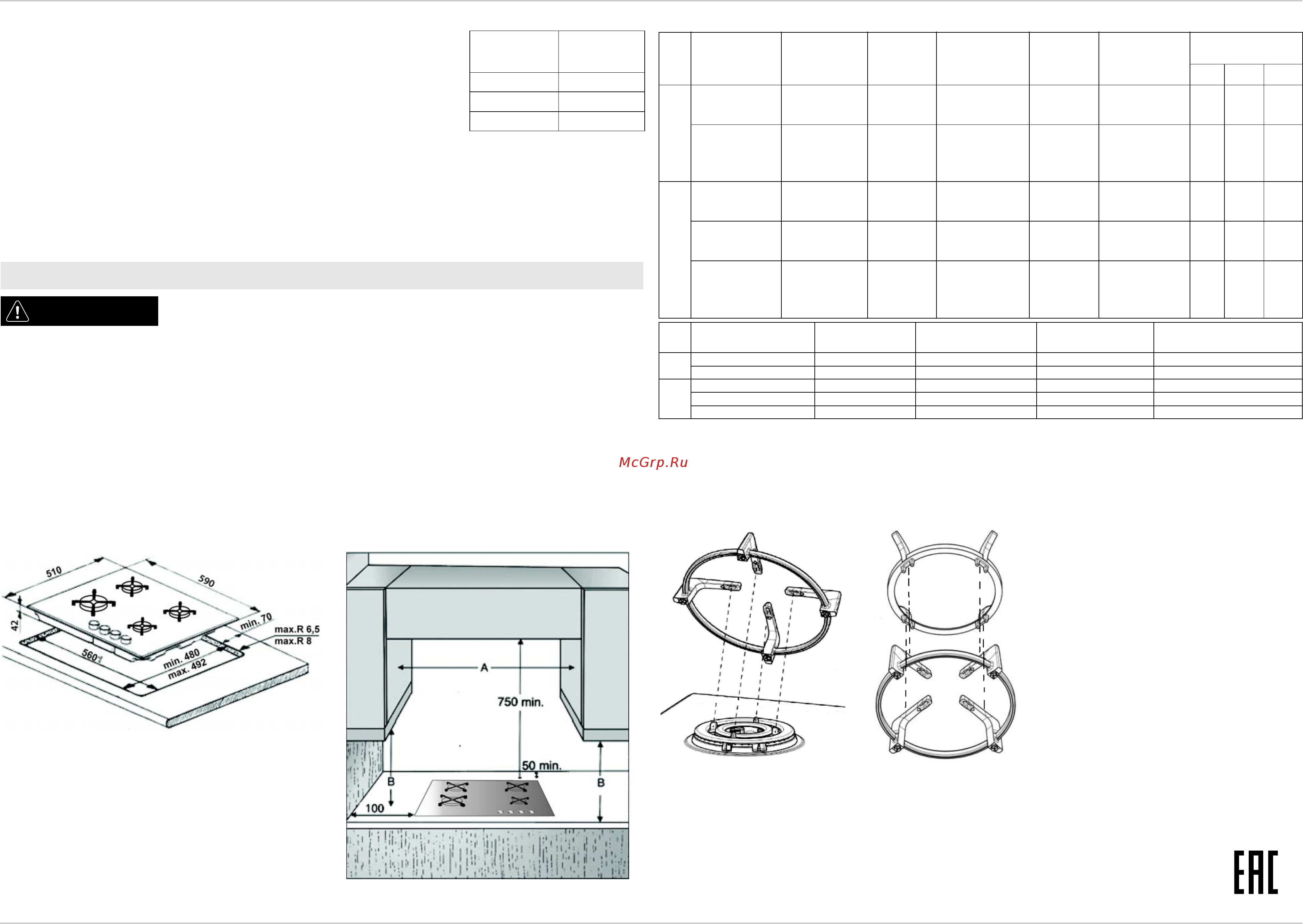 Whirlpool GOR 6414/WH [4/4] Предупреждение