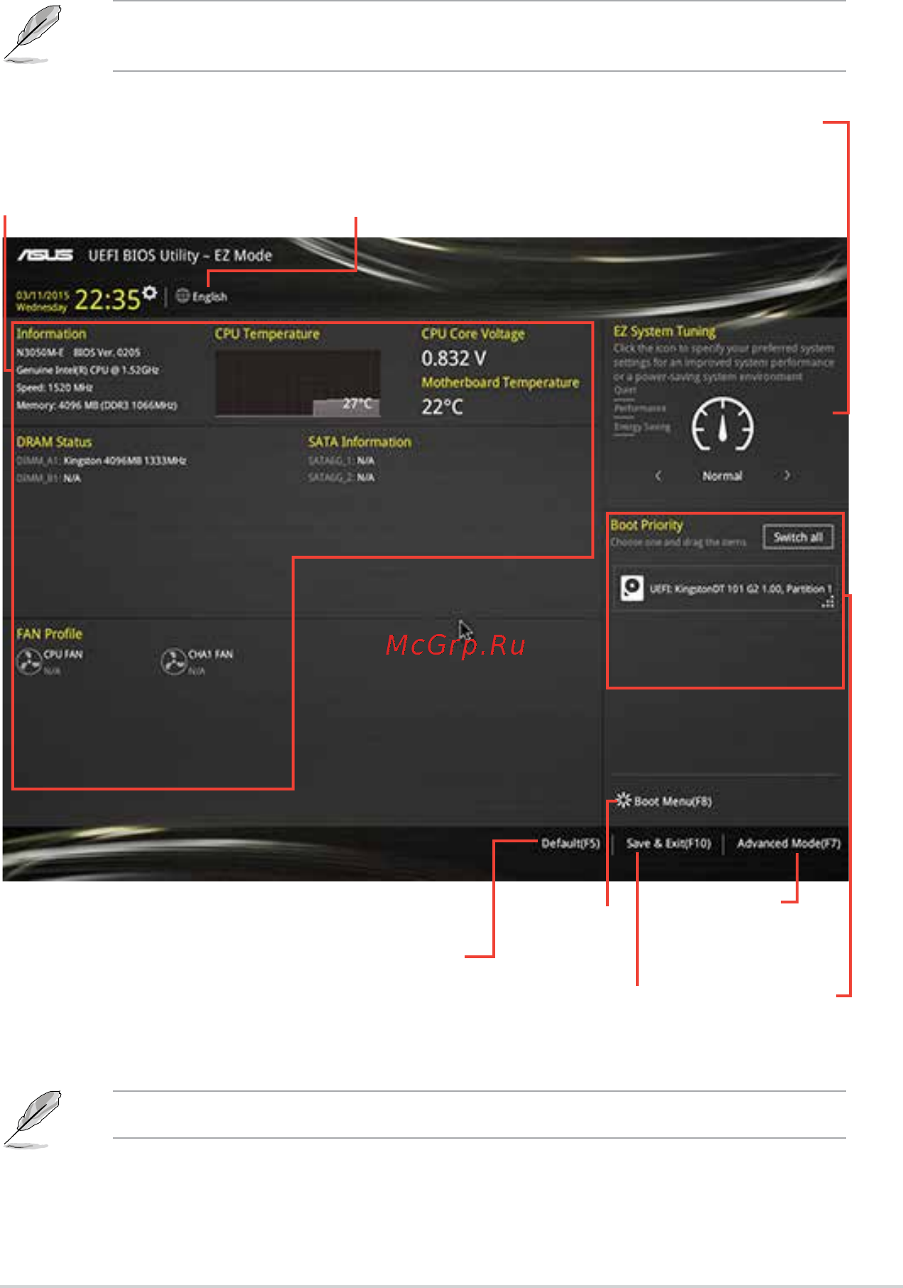 Asus n3150m-e [31/59] Ez mode