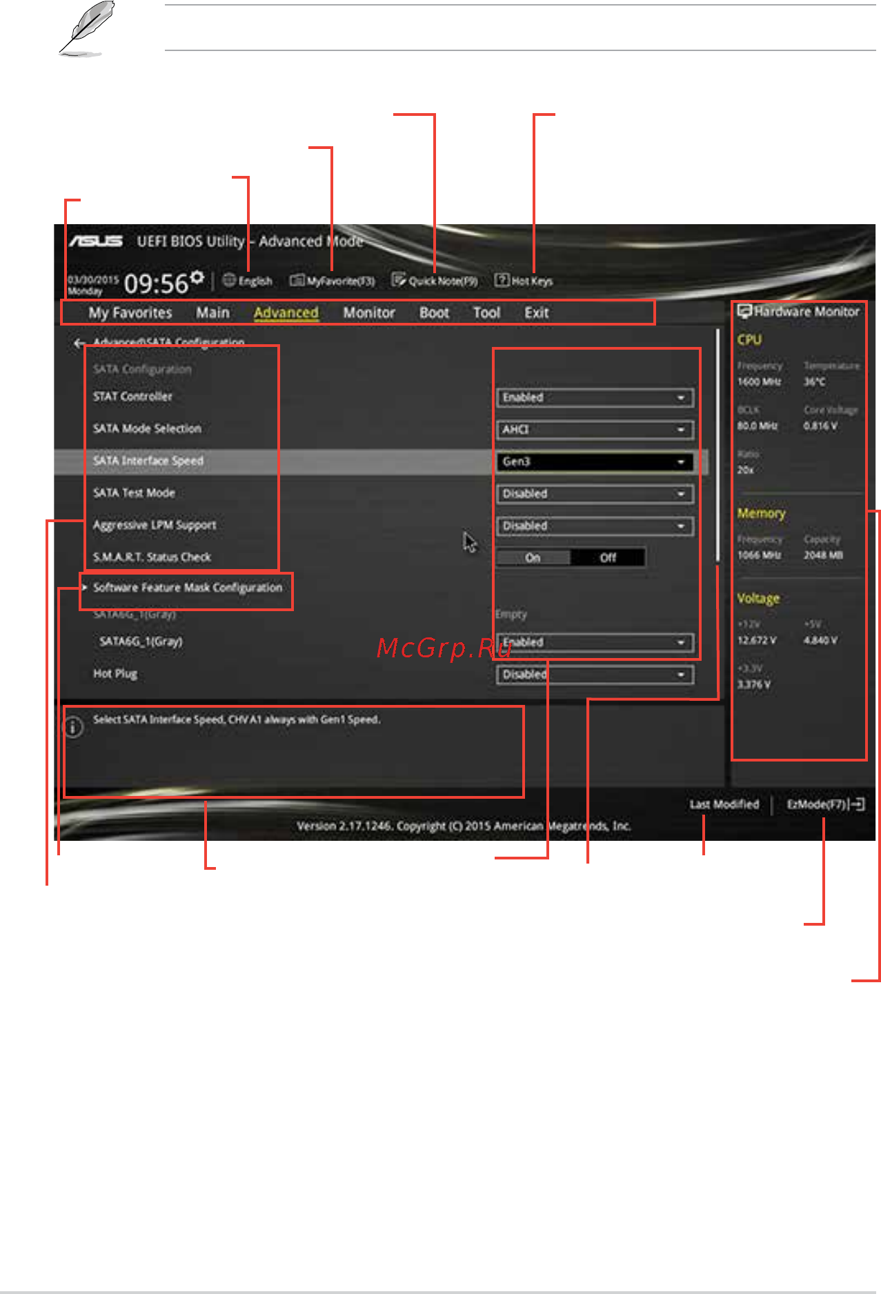 Asus n3050m-e [32/59] Advanced mode