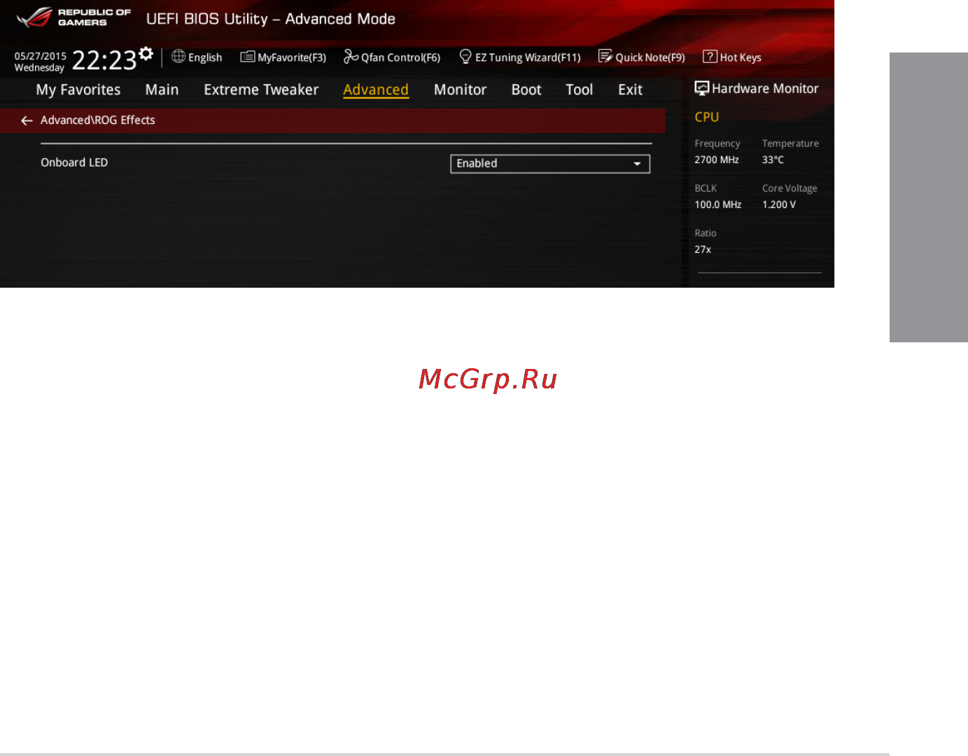 Asus rog maximus viii hero [105/194] Rog effects