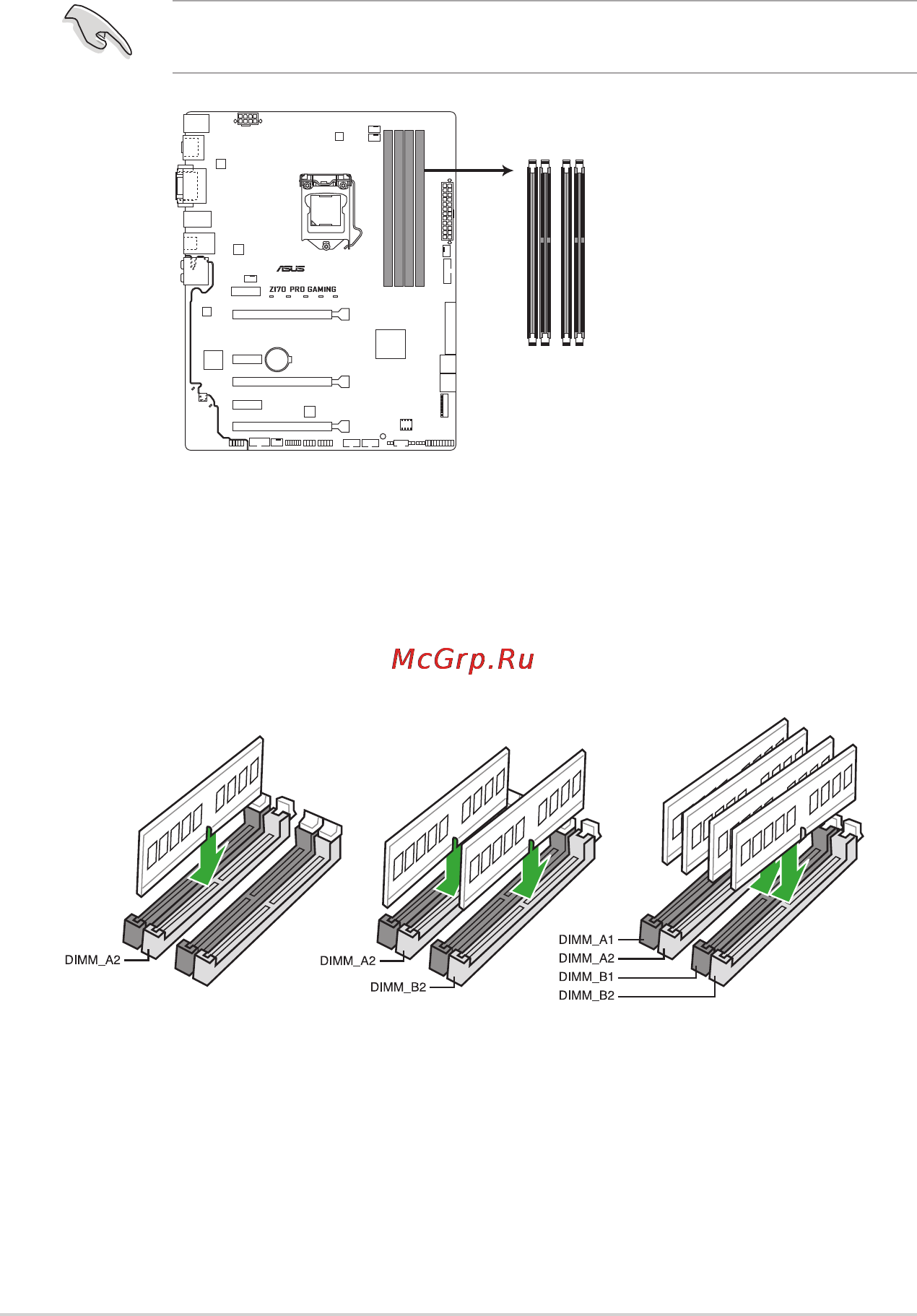 Asus z170 pro gaming [18/100] Memoryconfigurations