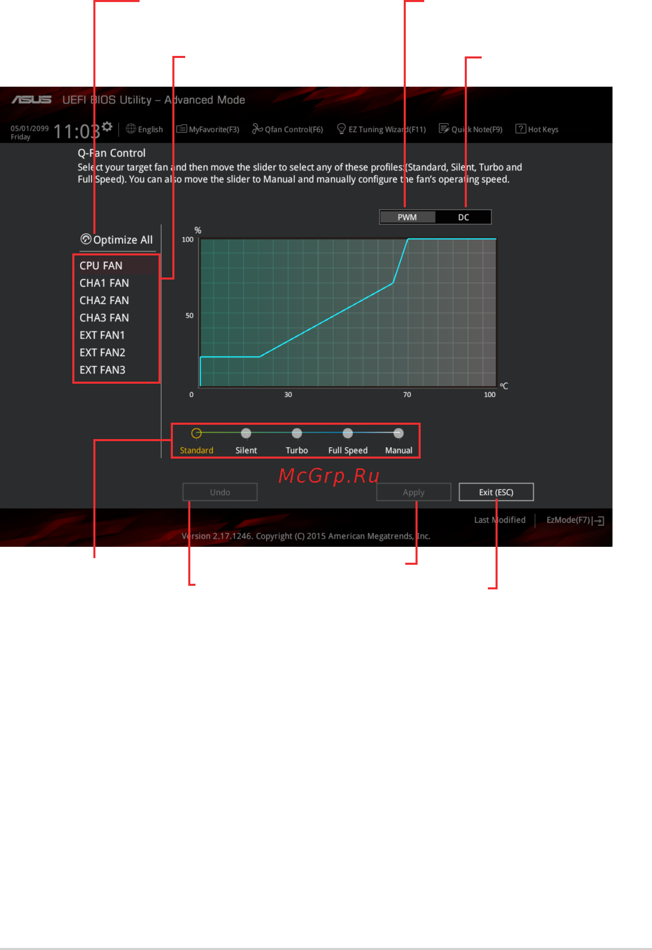 Asus z170 pro gaming [51/100] Qfan control