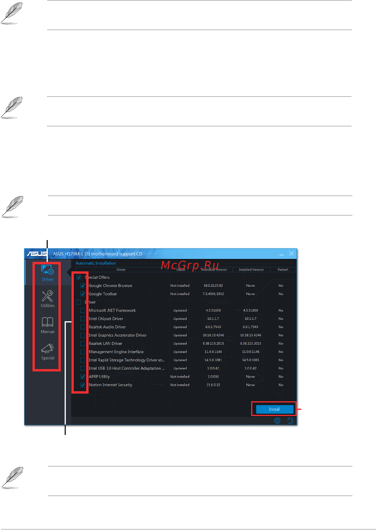 Asus h170m-e d3 [33/83] Software support
