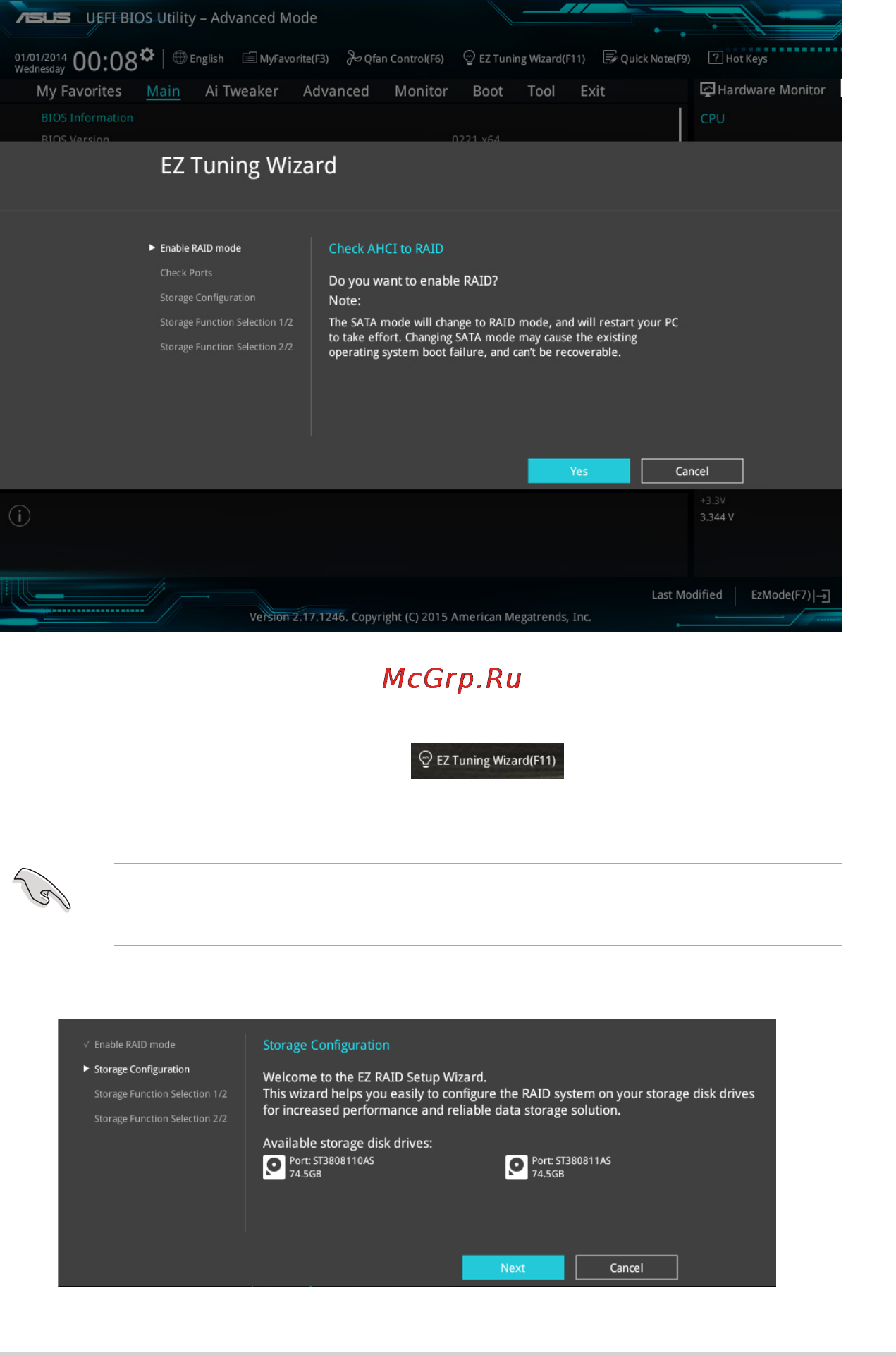 Asus h170m-e d3 [47/83] Ez tuning wizard