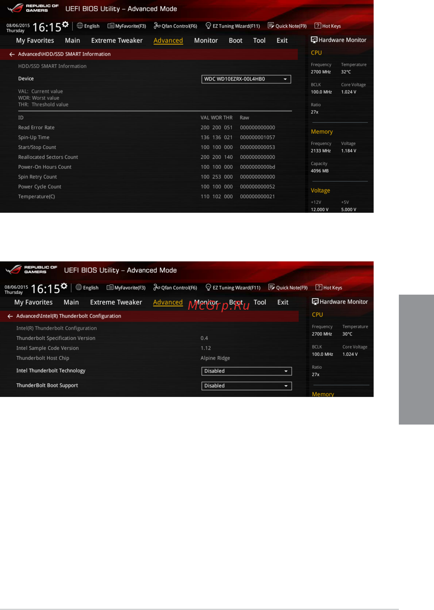 Asus rog maximus viii extreme [127/226] Hdd sdd smart information