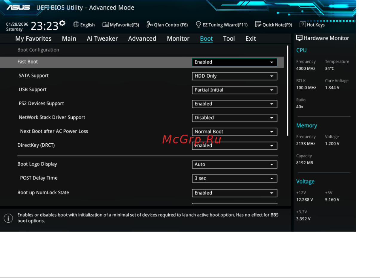Asus z170-ar [103/130] Boot menu