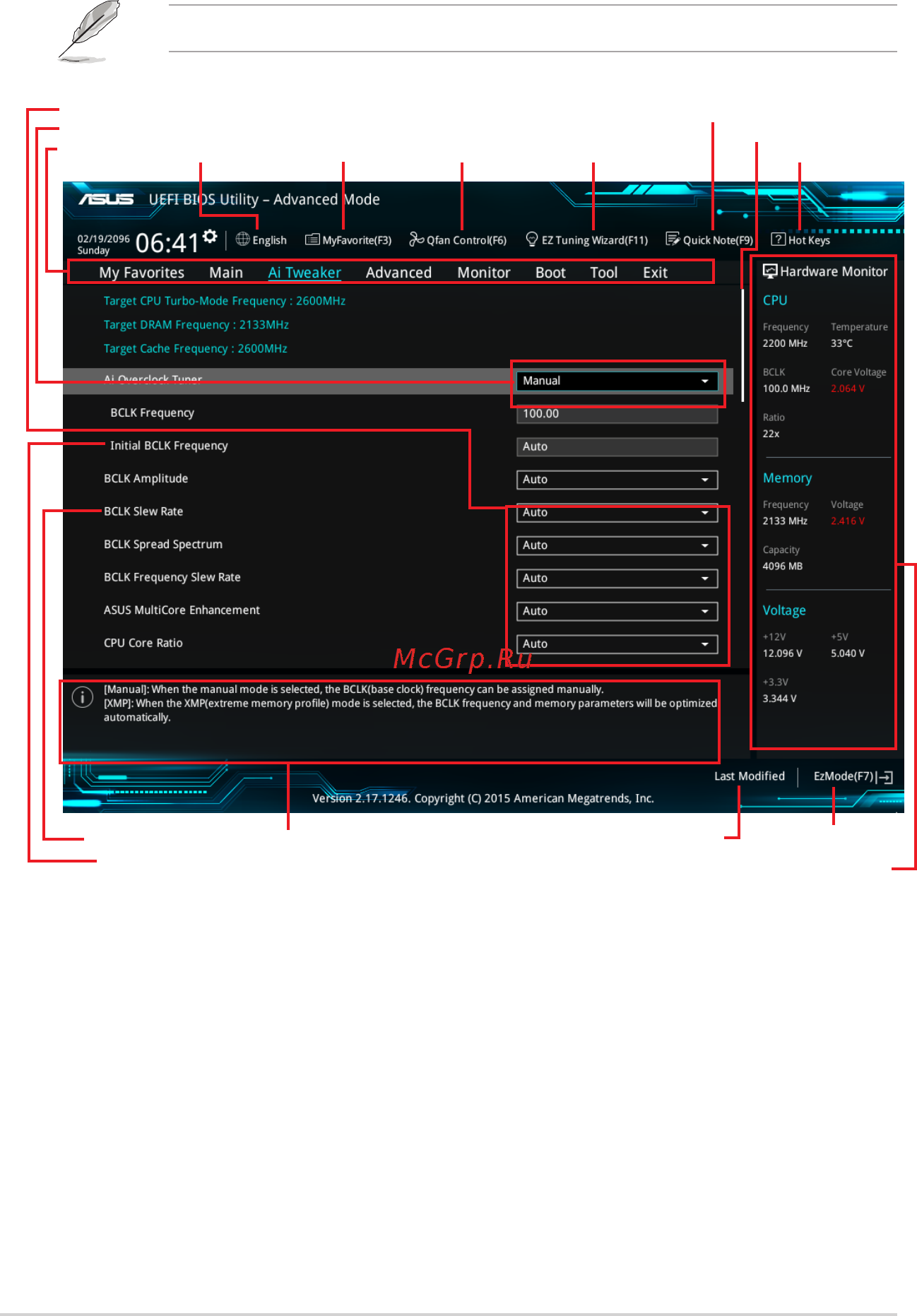 Asus z170-e [54/128] Advanced mode
