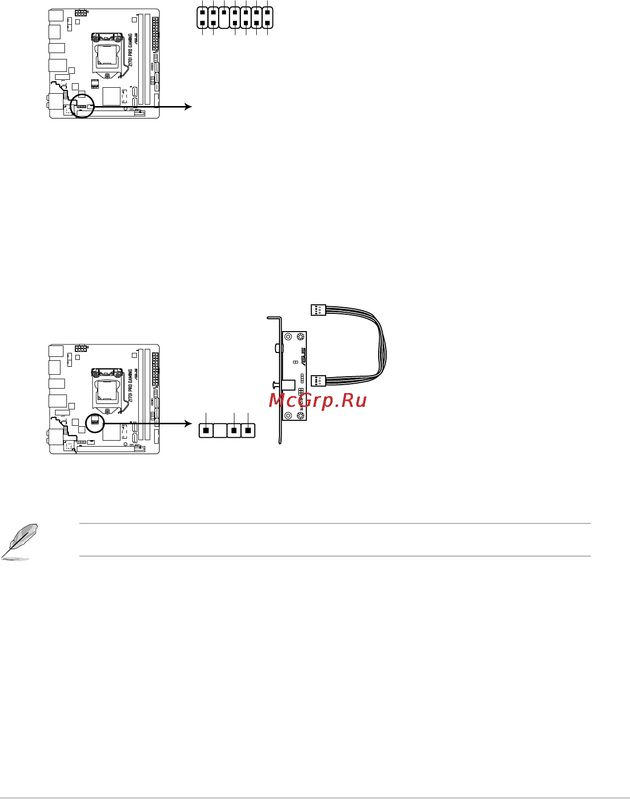 Asus z170i pro gaming [25/86] Internal connectors