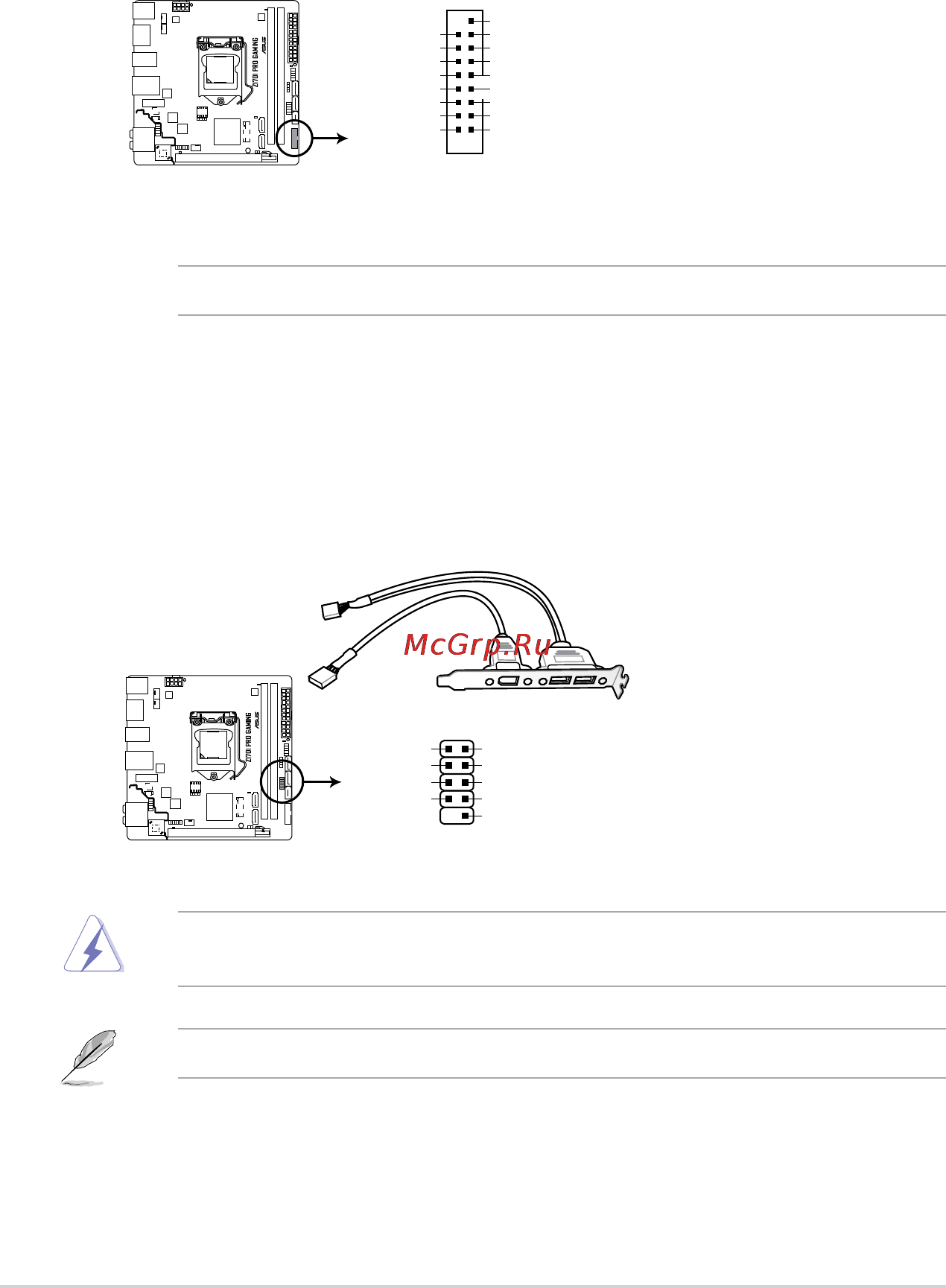 Asus z170i pro gaming [28/86] Z170i pro gaming usb2 connector