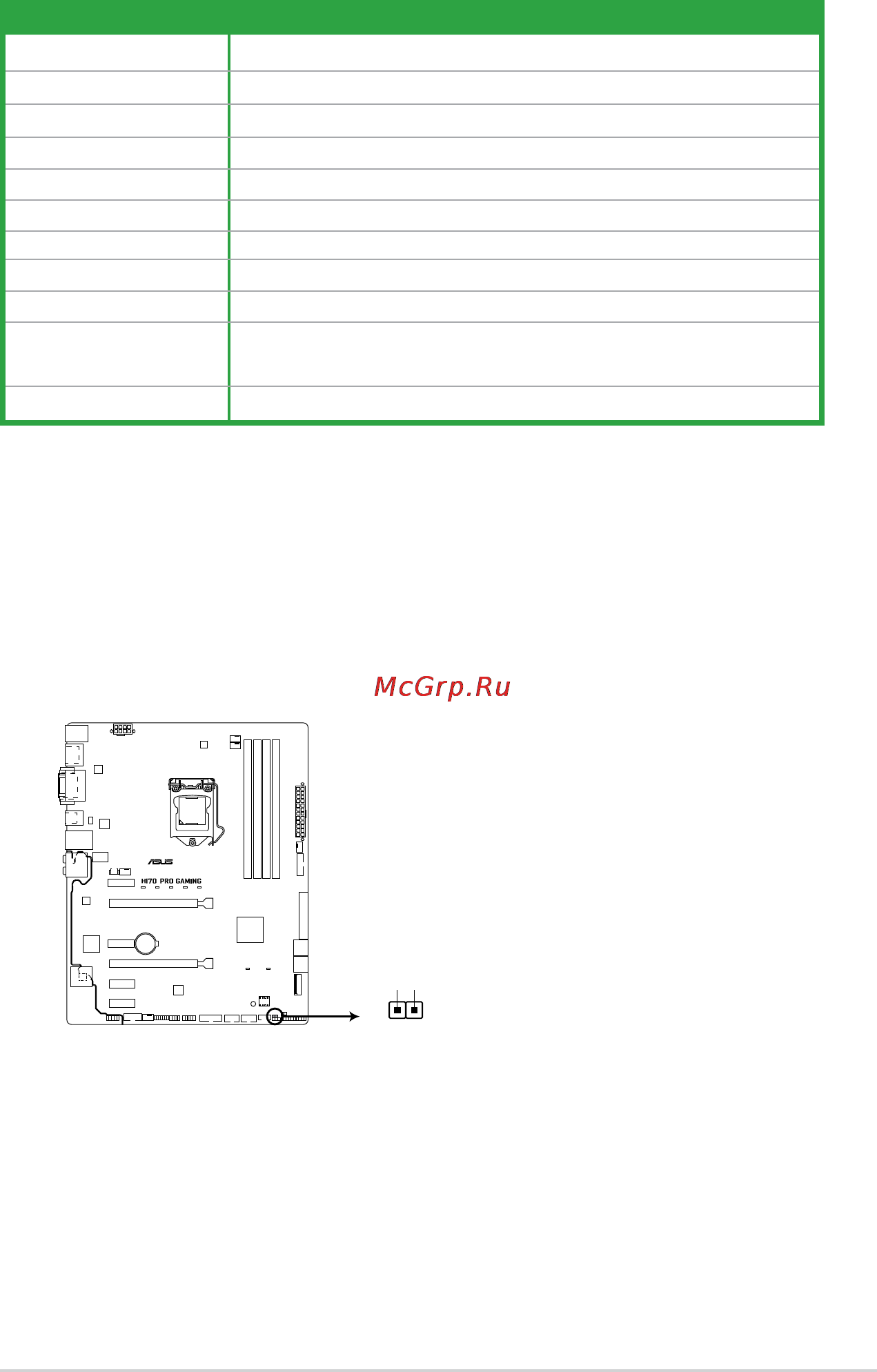 Asus h170 pro gaming [21/93] Headers and jumpers