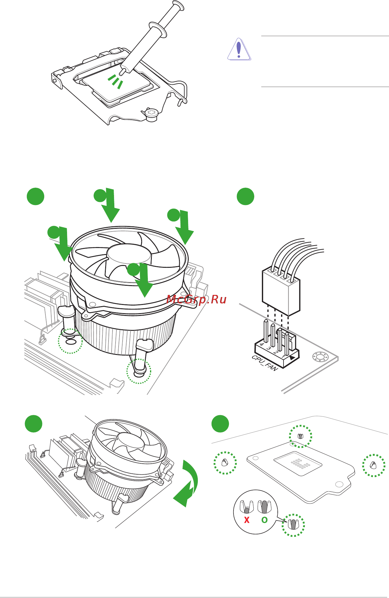 Asus h170m-plus [16/87] Cpu heatsink and fan assembly installation