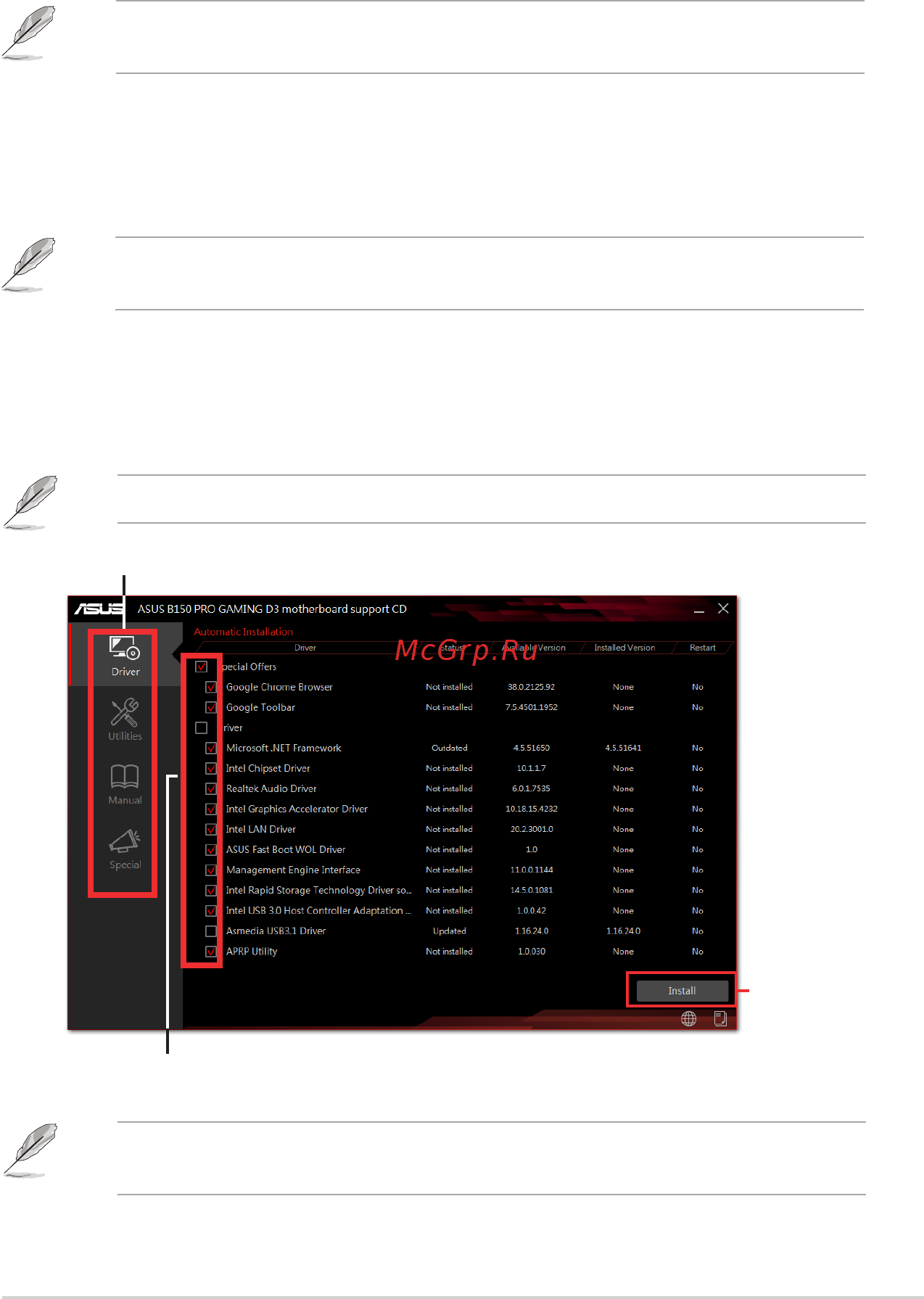 Asus b150 pro gaming d3 [39/94] Installing an operating system