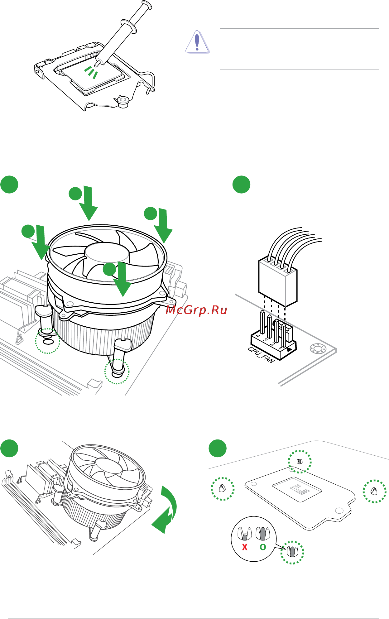 Asus tuf trooper b150 d3 [15/68] Cpu heatsink and fan assembly installation