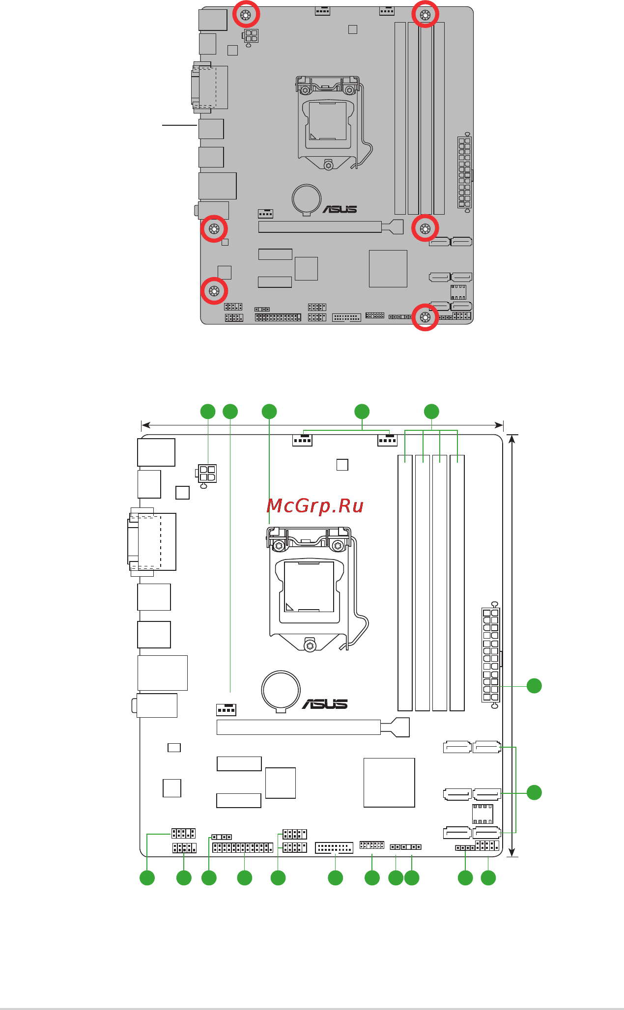 Asus b150m-a d3 [12/51] Motherboard layout