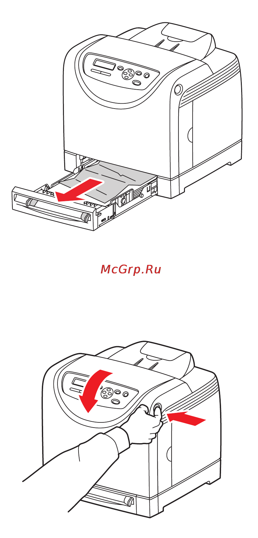 Xerox Phaser 6130N [110/145] Застревание бумаги в лотке