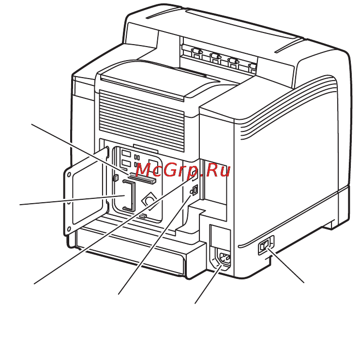Xerox Phaser 6130N [22/145] Вид сзади