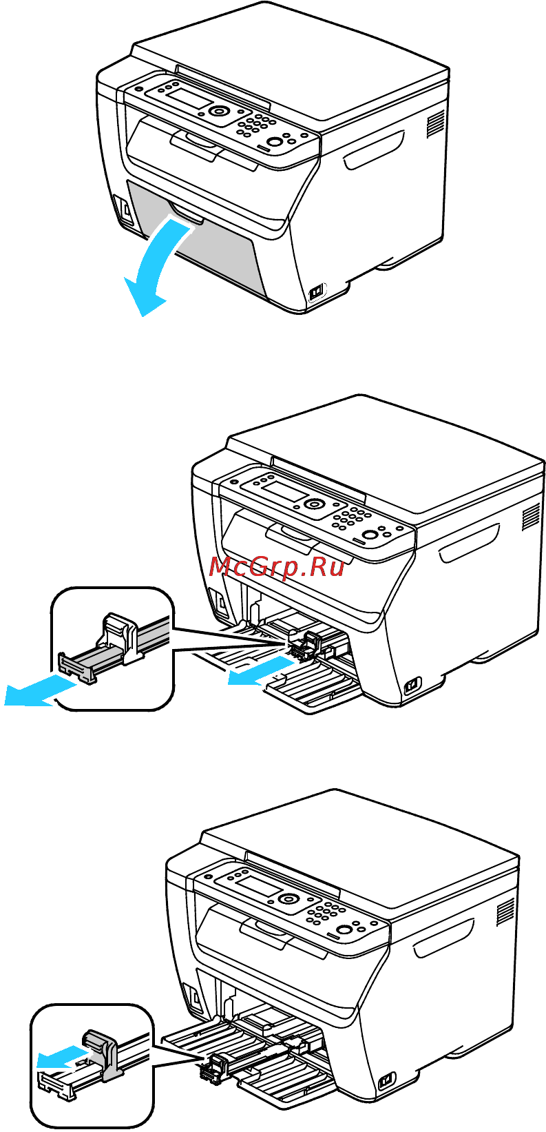 Xerox WorkCentre 6025BI [71/188] Загрузка бумаги
