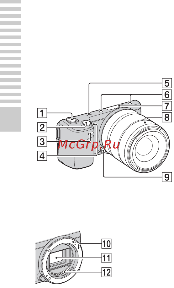 Sony NEX-5NY+1855+55210 Black [10/211] Компоненты камеры