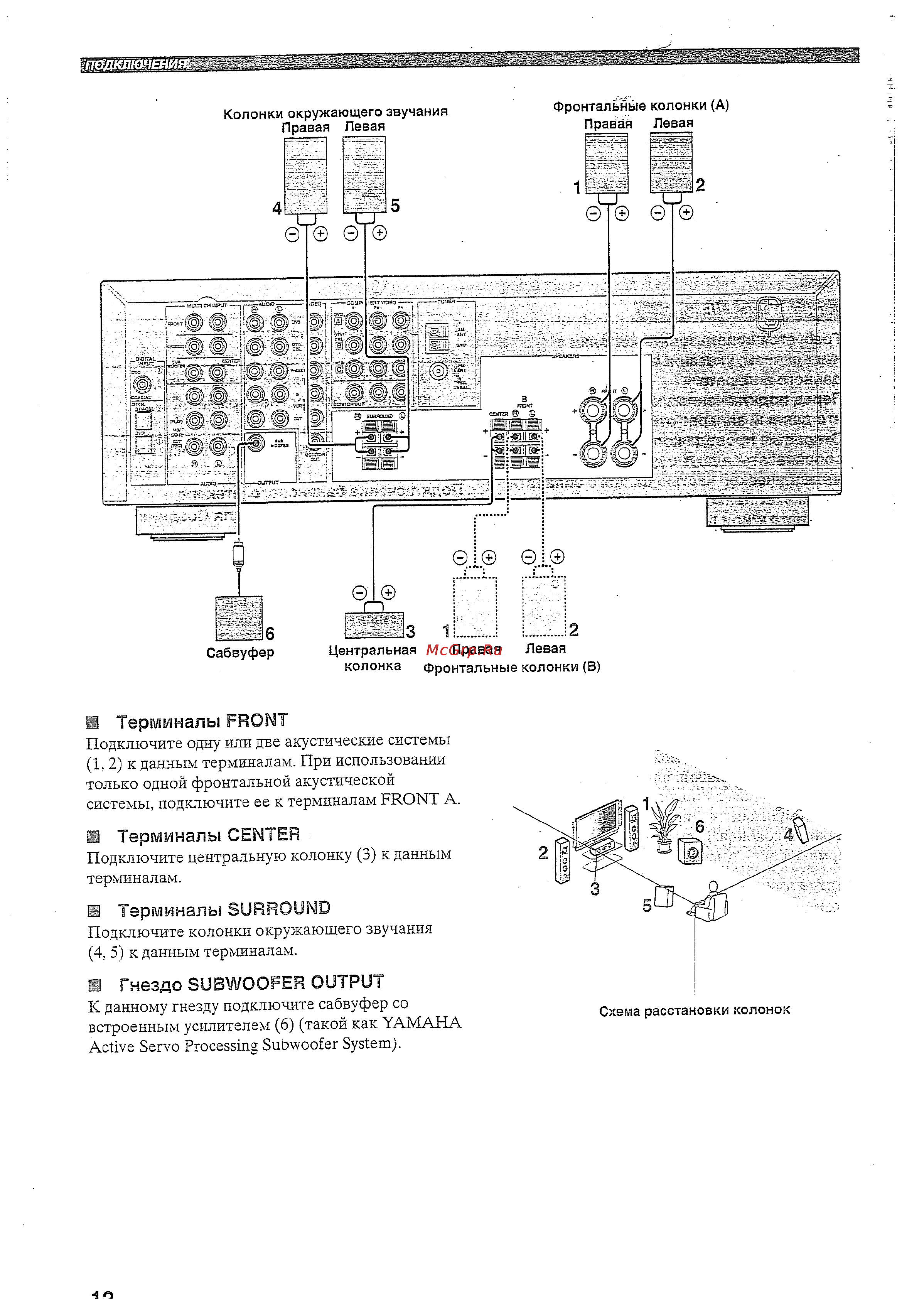 Yamaha RX-V359 RDS S Инструкция по эксплуатации онлайн [14/62] 148666