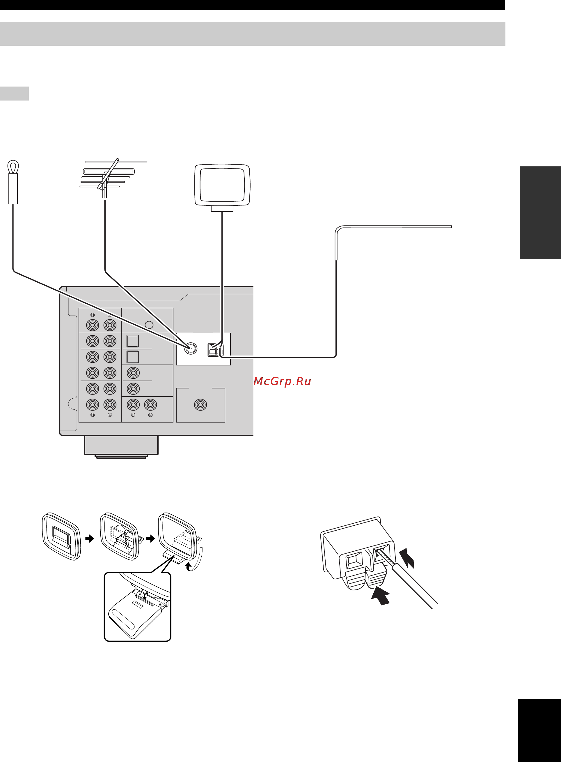 Yamaha R-N602 Silver [17/507] Connecting the fm and am antennas