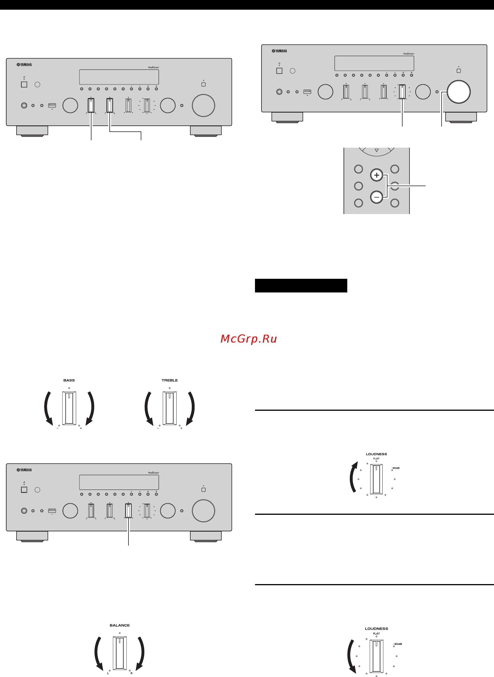 Yamaha R-N602 Silver [215/507] Justering av balance styrning