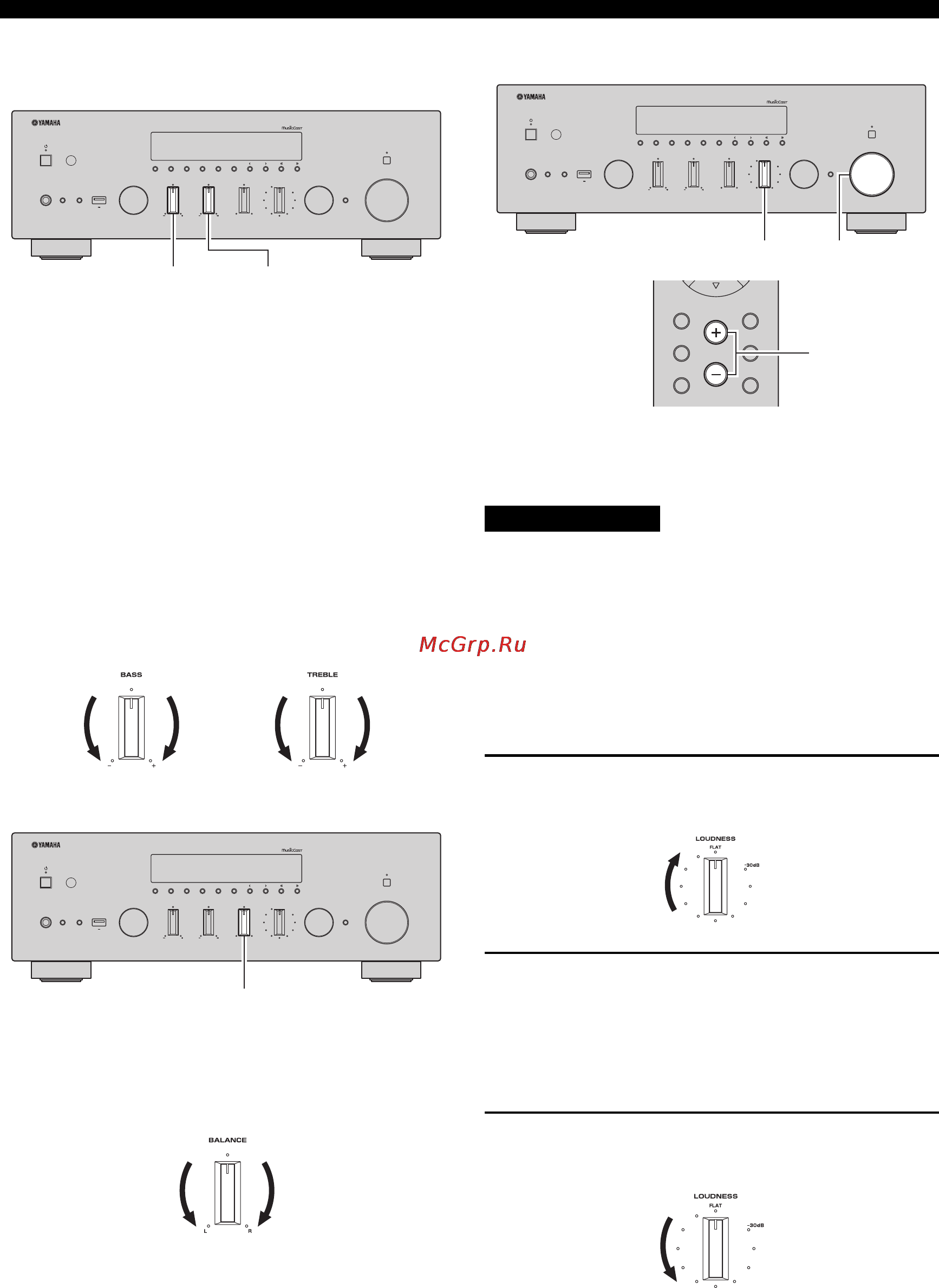 Yamaha R-N602 Silver [26/507] Adjusting the balance control