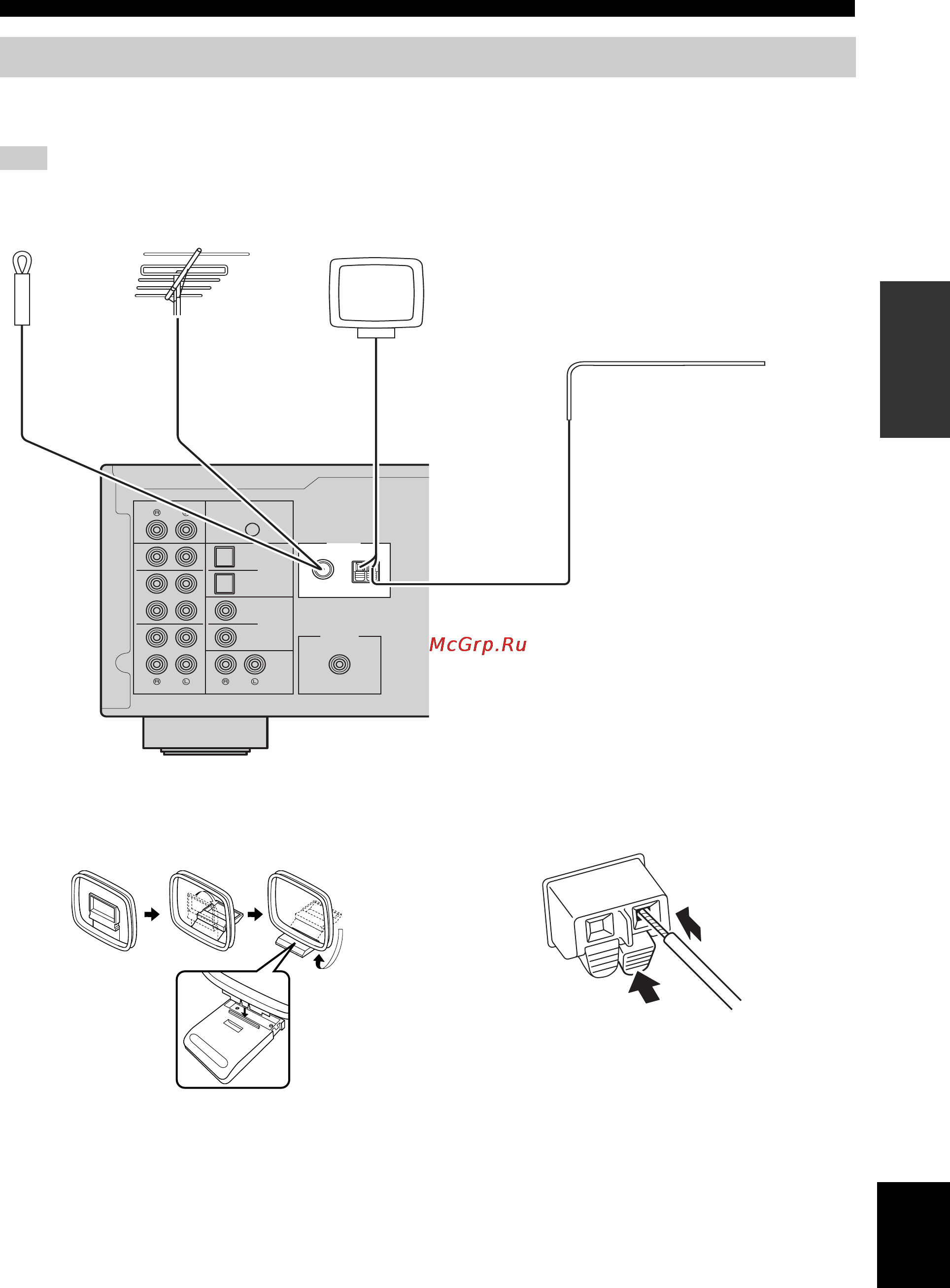 Yamaha R-N602 Silver [269/507] Collegamento delle antenne fm e am