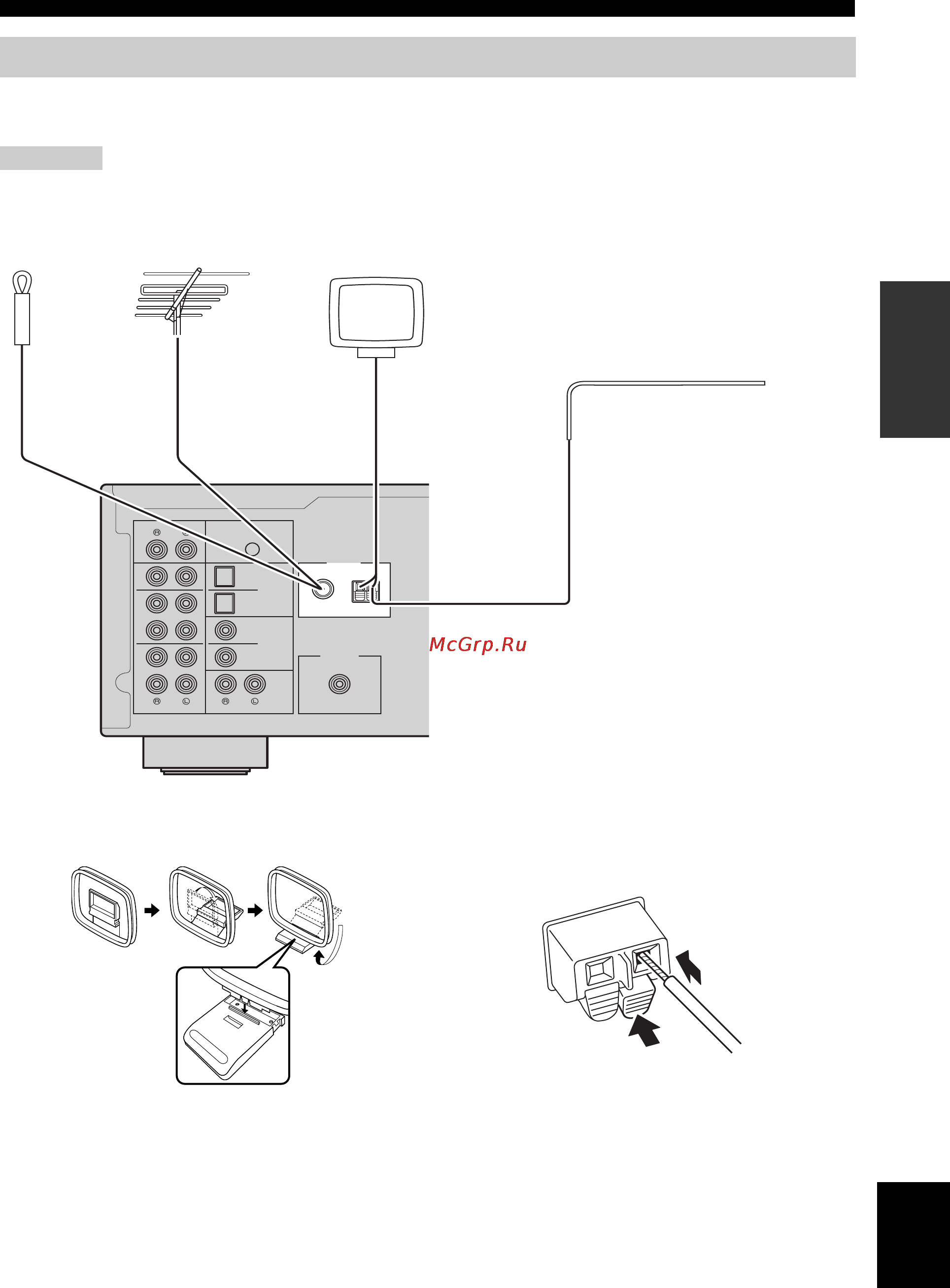 Yamaha R-N602 Silver [395/507] De fm en am antennes aansluiten