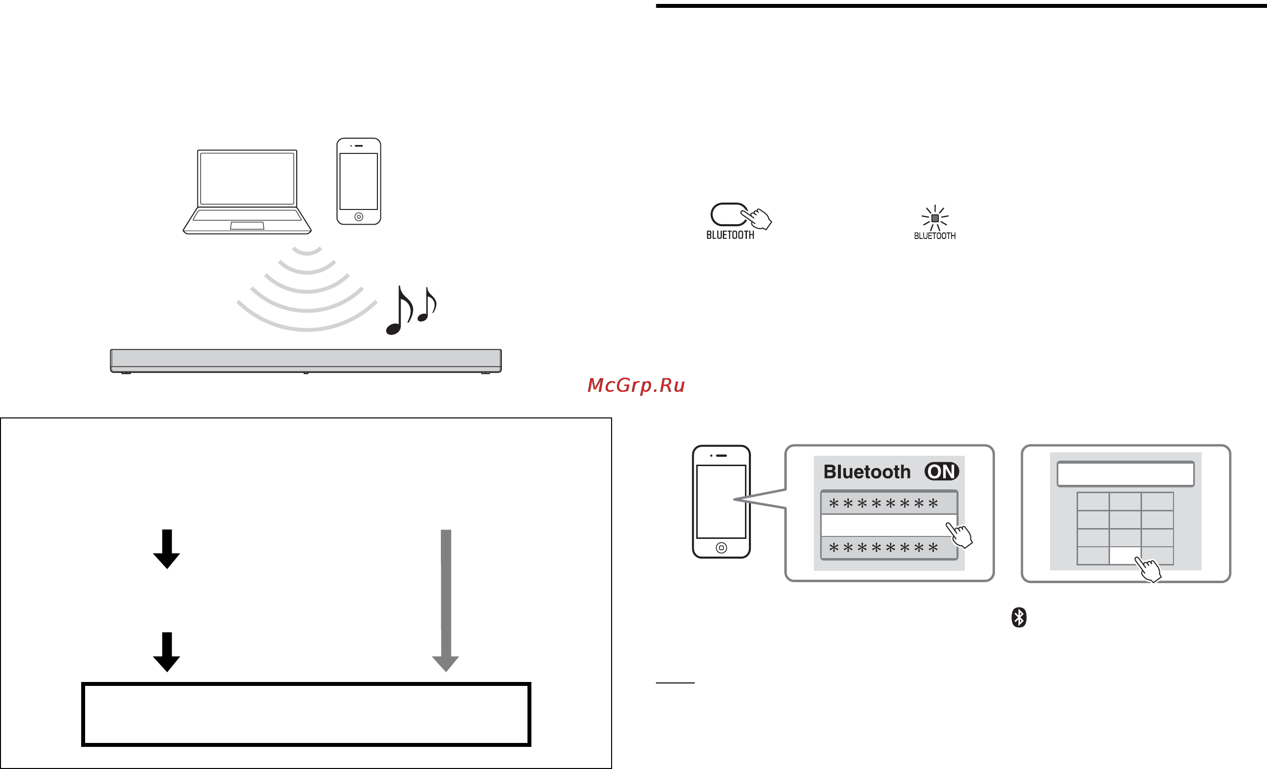 Yamaha YAS-105 Black [112/167] Emparejado de un dispositivo bluetooth con la barra de sonido