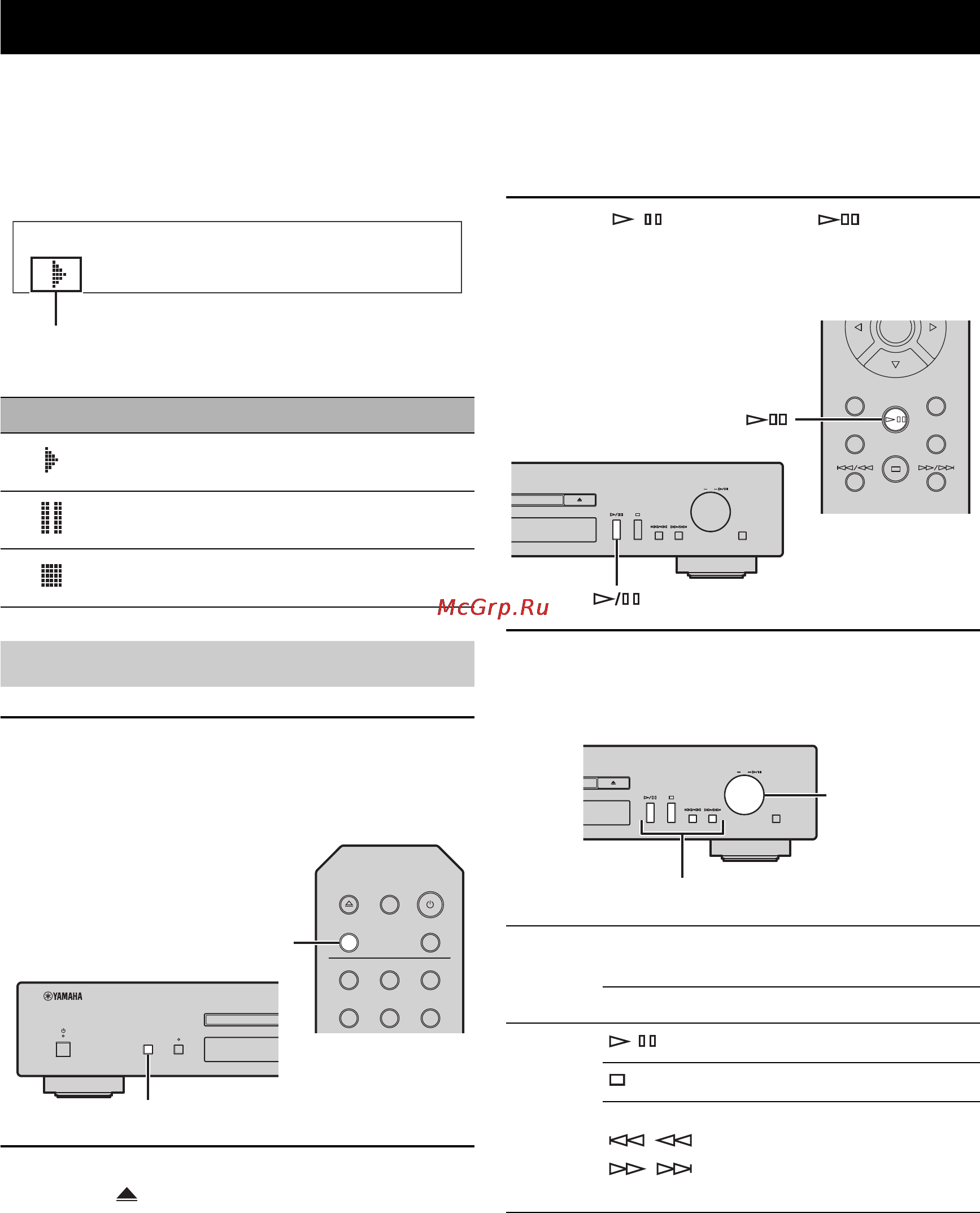 Yamaha CD-N301 Silver [16/302] Playback of cds