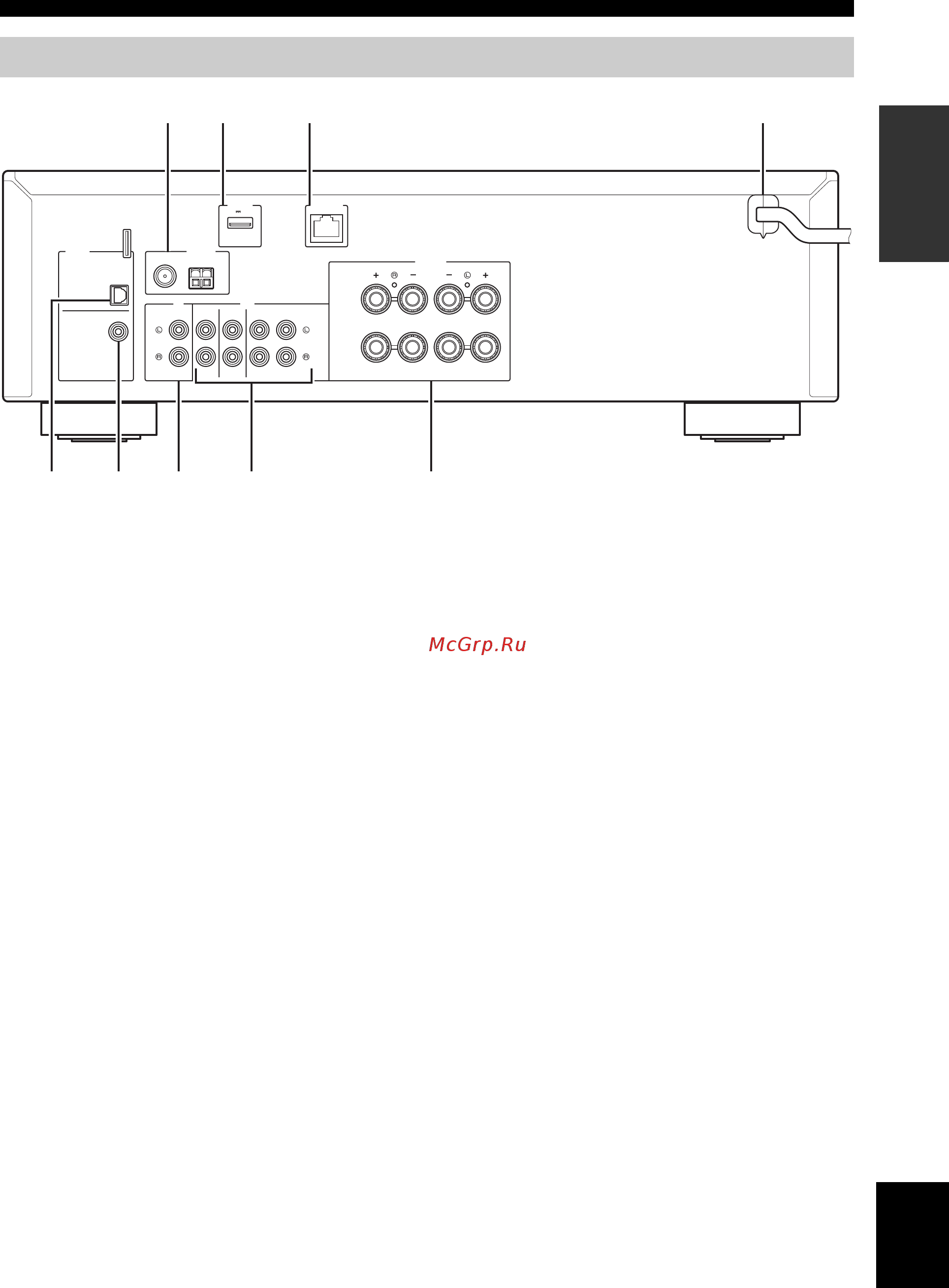 Yamaha R-N301 Silver [285/382] Achterpaneel