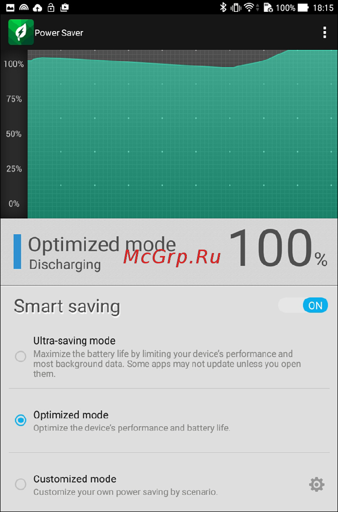 Asus ZenPad S 8.0 Z580CA,  90NP01M2-M01290 [130/144] Power saver