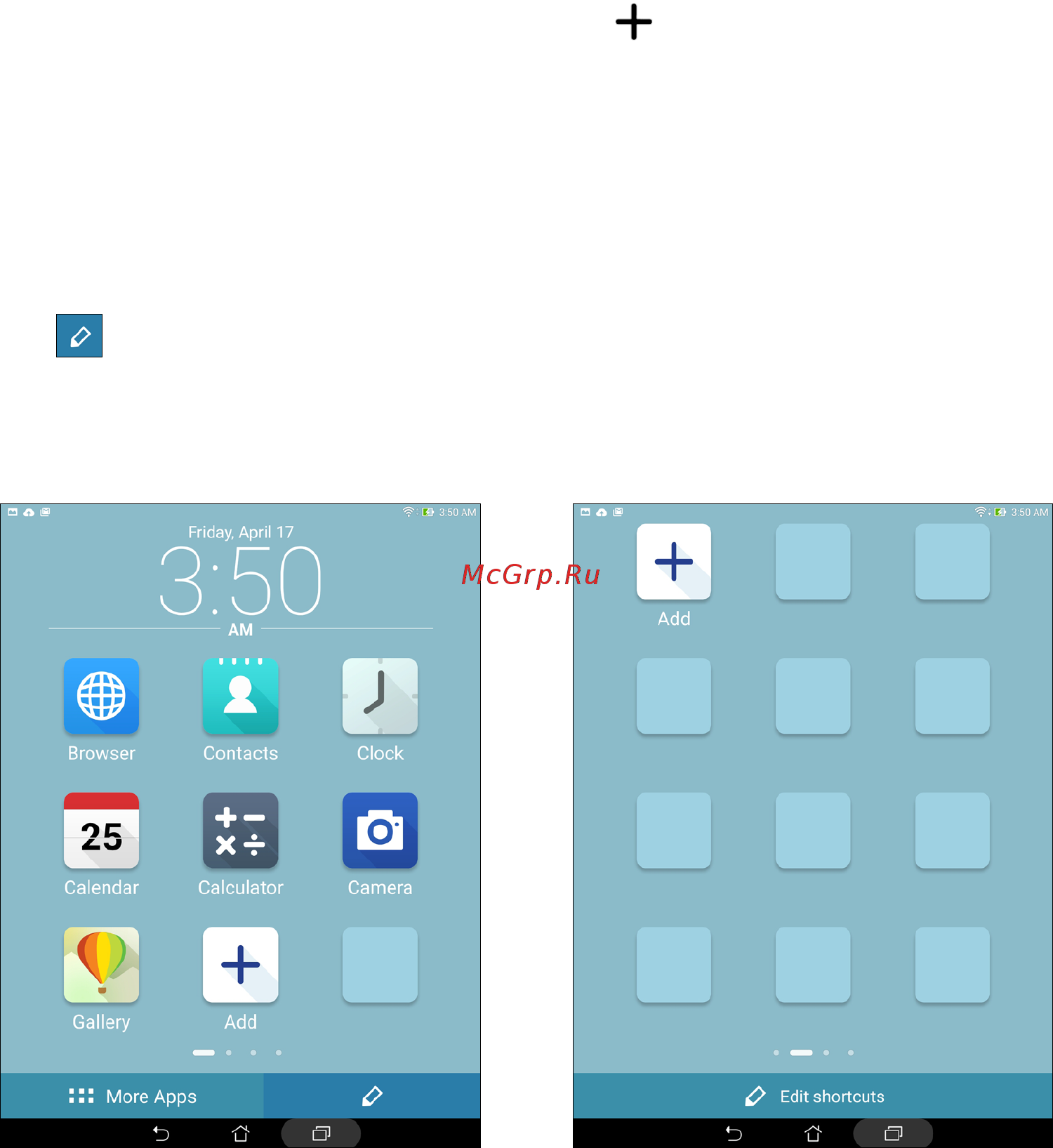 Asus ZenPad S 8.0 Z580CA,  90NP01M2-M01290 [29/144] Adding shortcuts