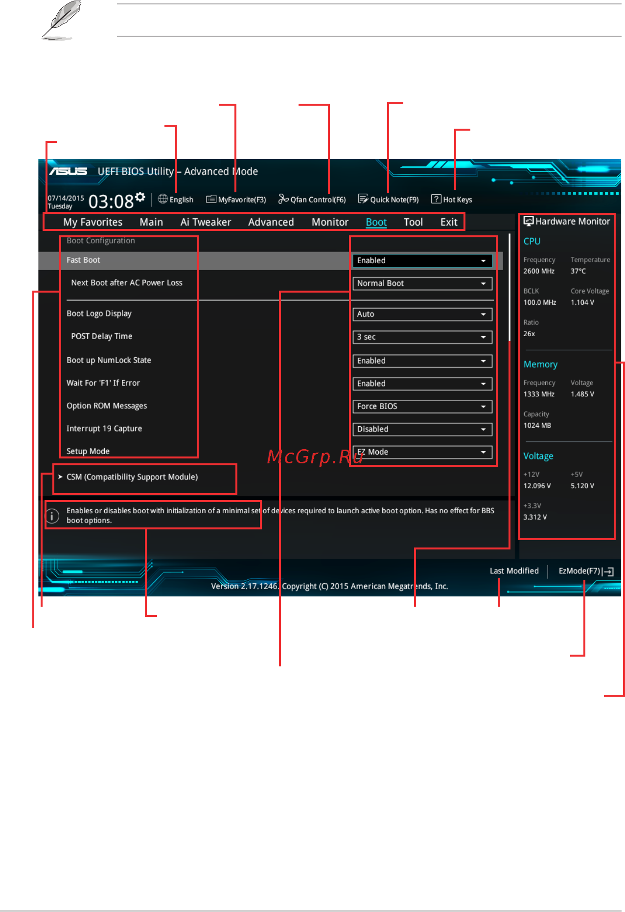 Asus h110m-d d3 [36/51] Advanced mode