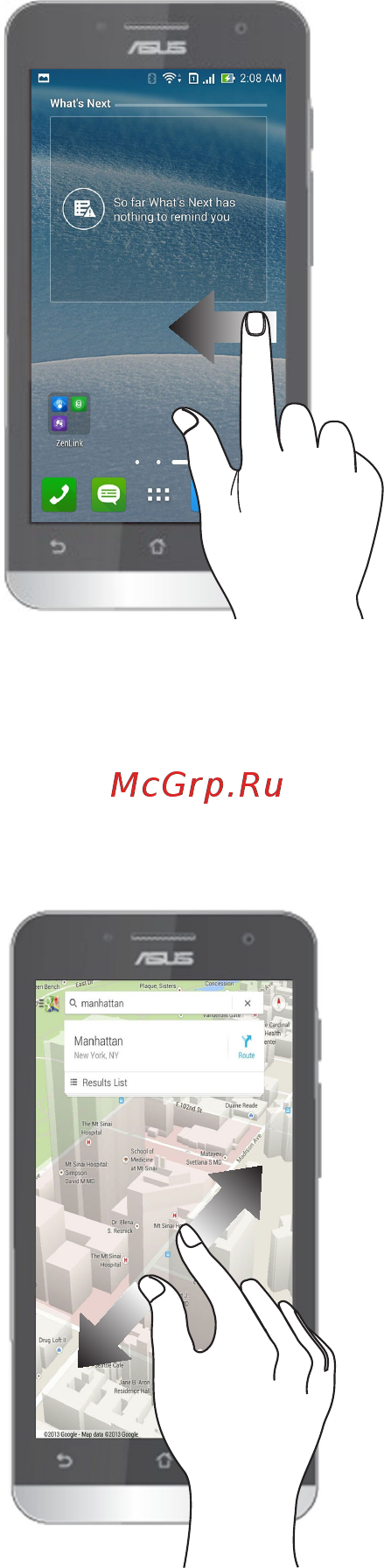 Asus zenfone c zc451cg-1c146ru 8gb, 1ram, red красный [12/146] Перемещение по страницам или экранам
