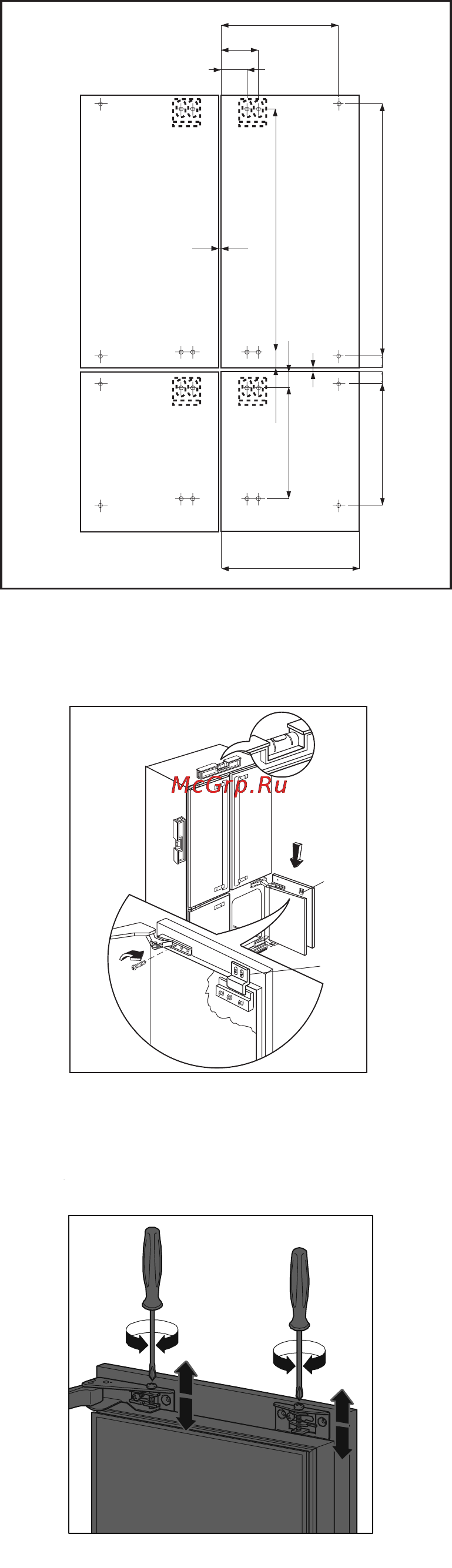 Zanussi ZI 9454 [13/16] Установка дверных панелей
