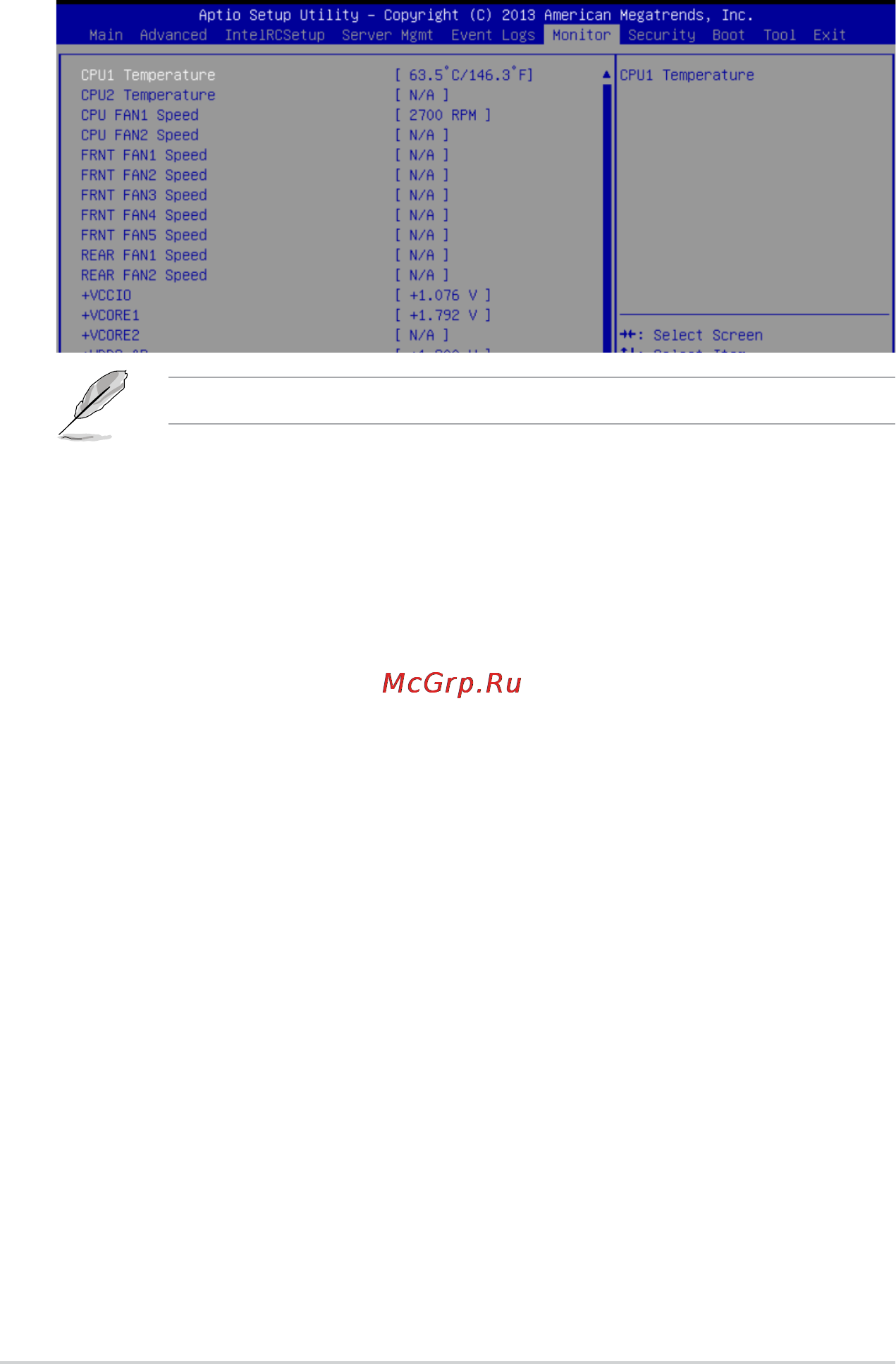 Asus z10pe-d16/4l [110/192] Monitor menu