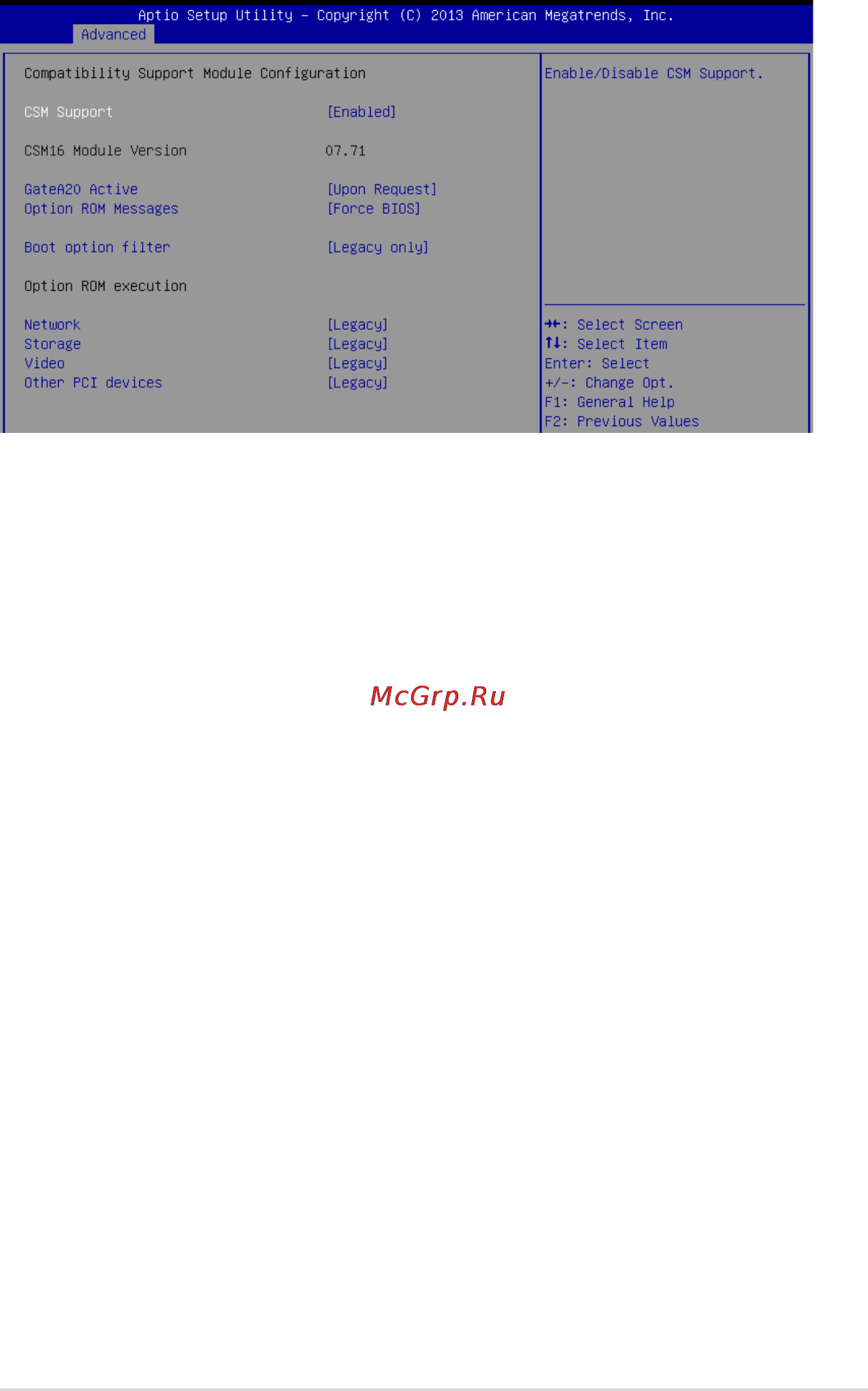 Asus z10pe-d16/4l [89/192] Csm configuration