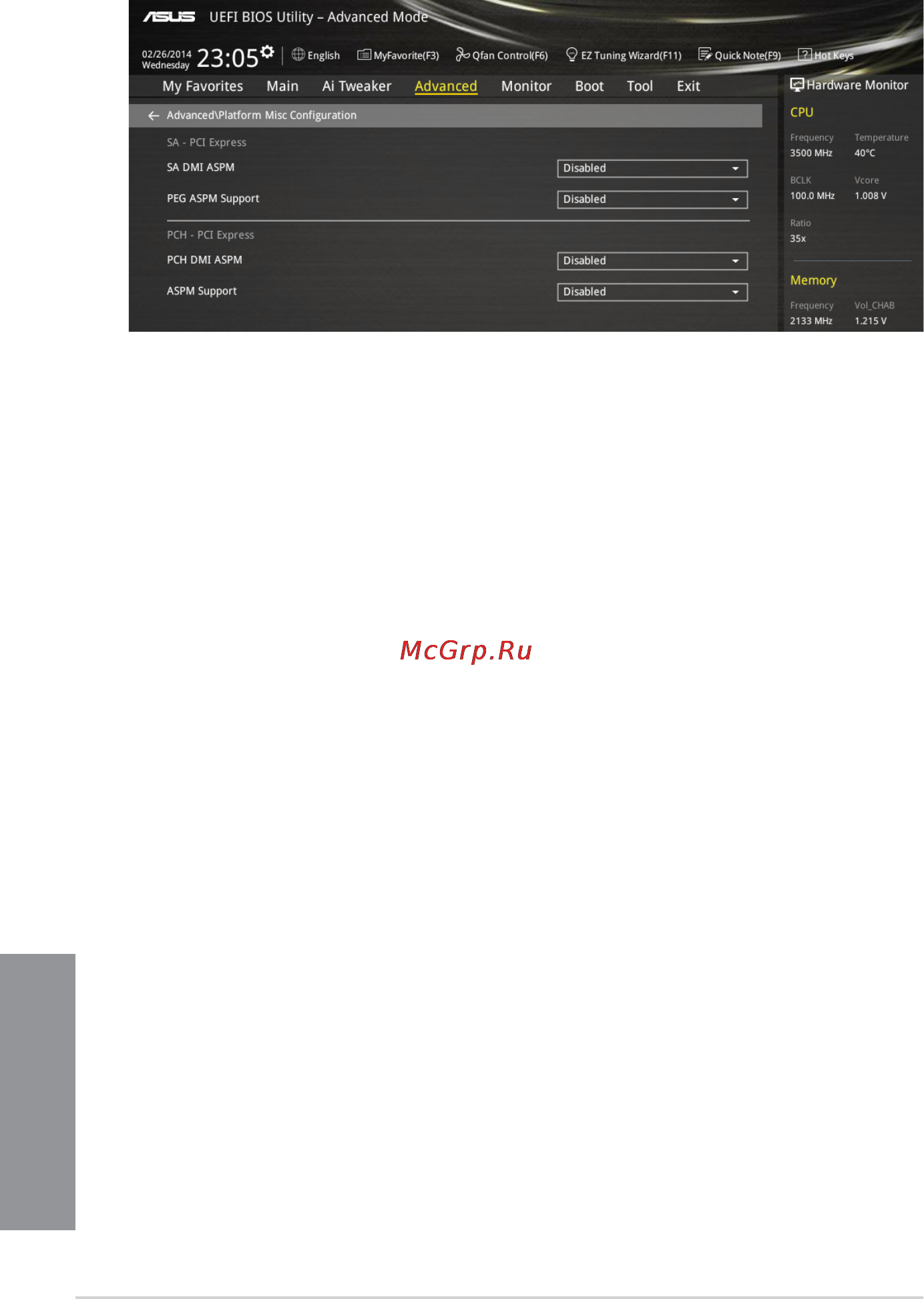 Asus x99-e ws/usb 3.1 [114/190] Platform misc configuration