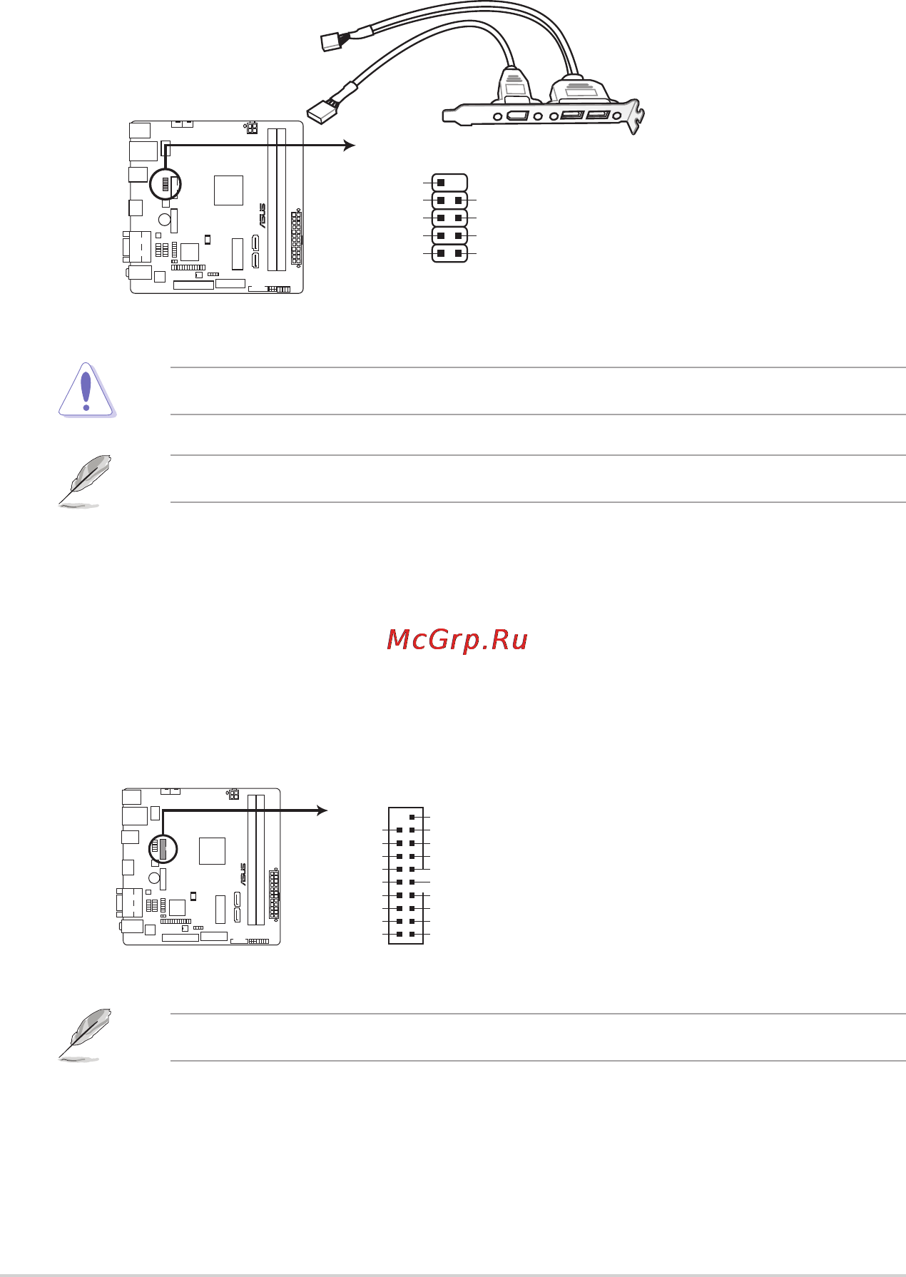 Asus n3050i-c [22/66] Usb 3 connector 20 1 pin usb3_34