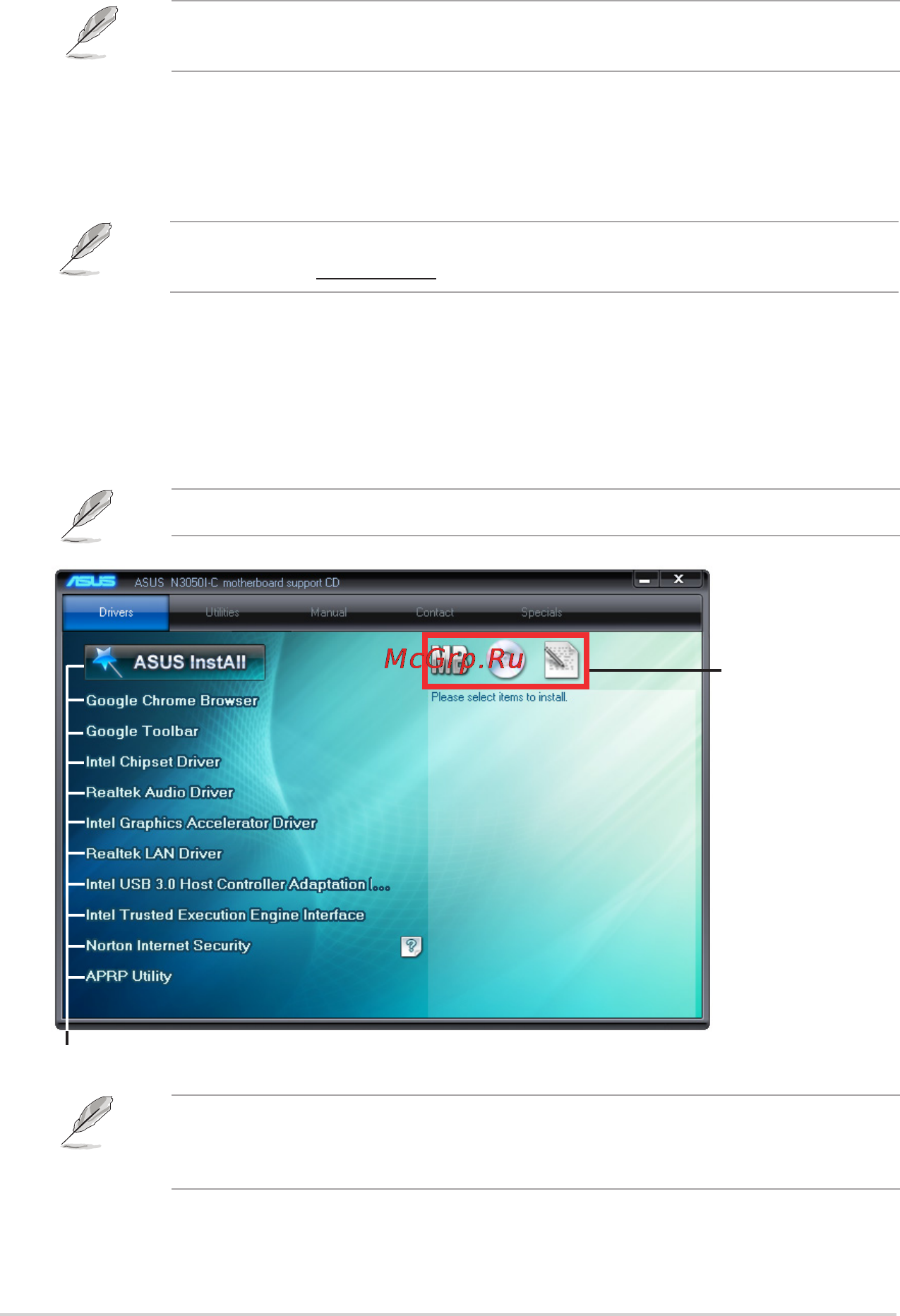Asus n3150i-c [26/66] Software support