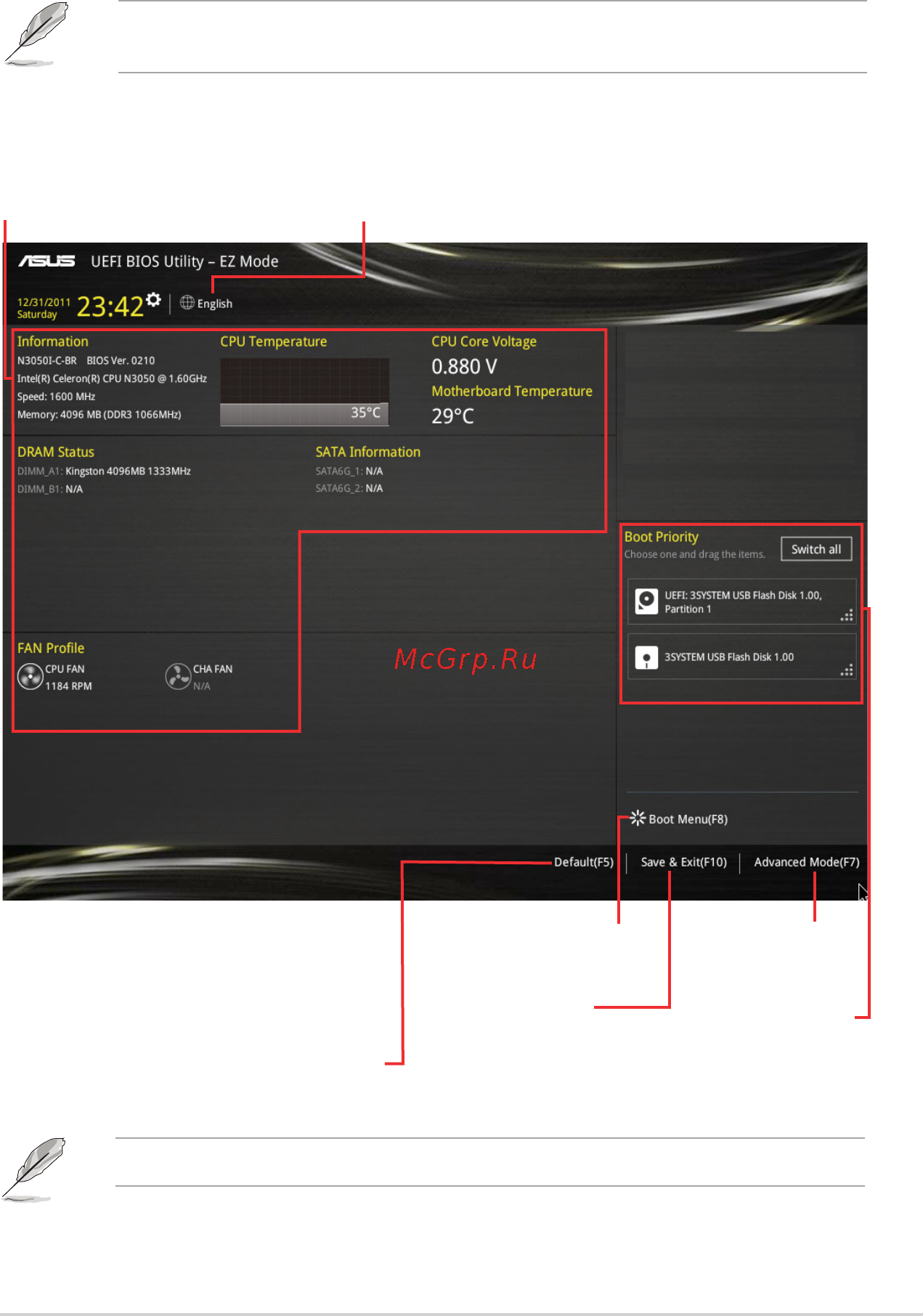Asus n3150i-c [37/66] Ez mode