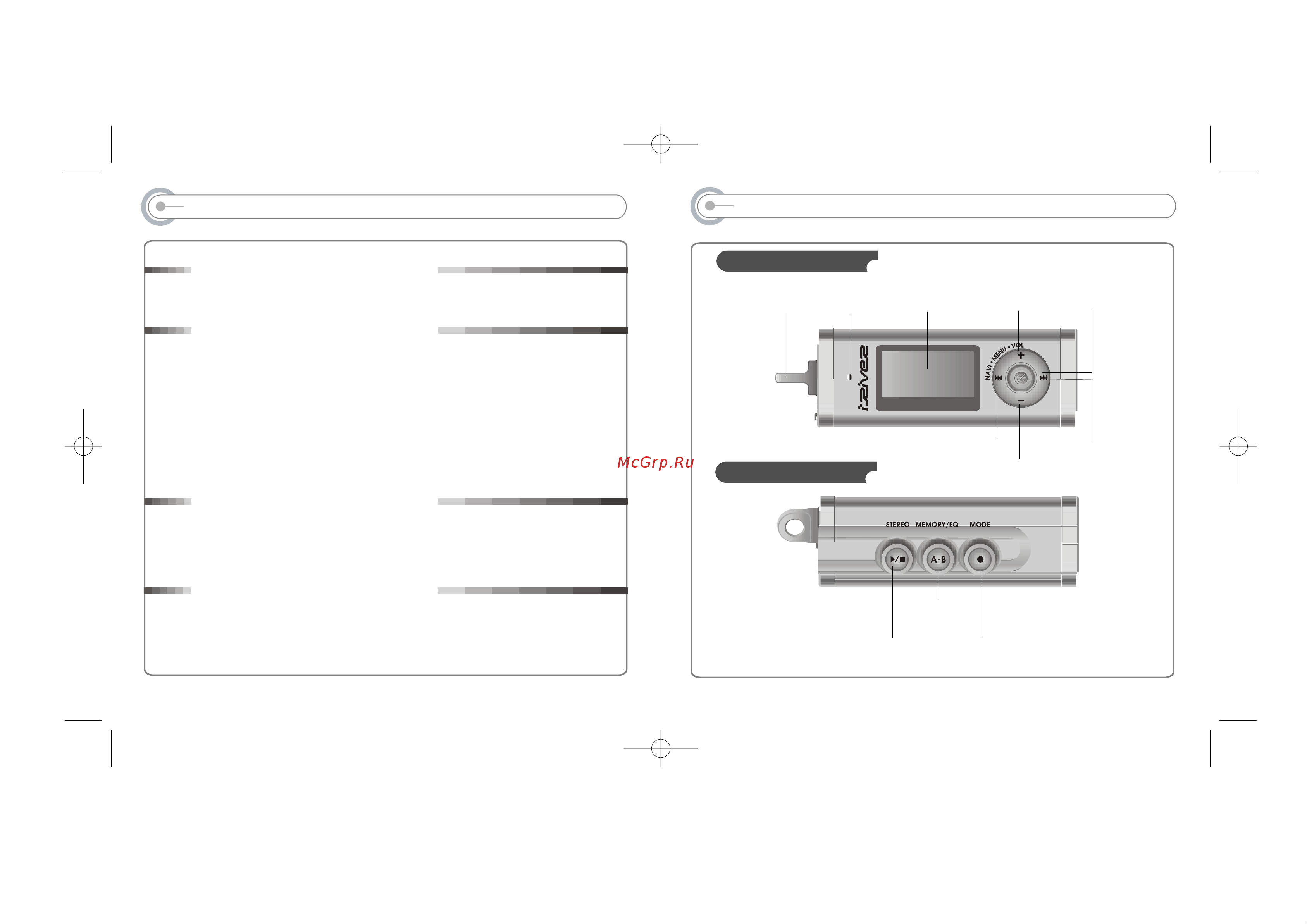 Iriver IFP-180 [4/28] Содержание управление
