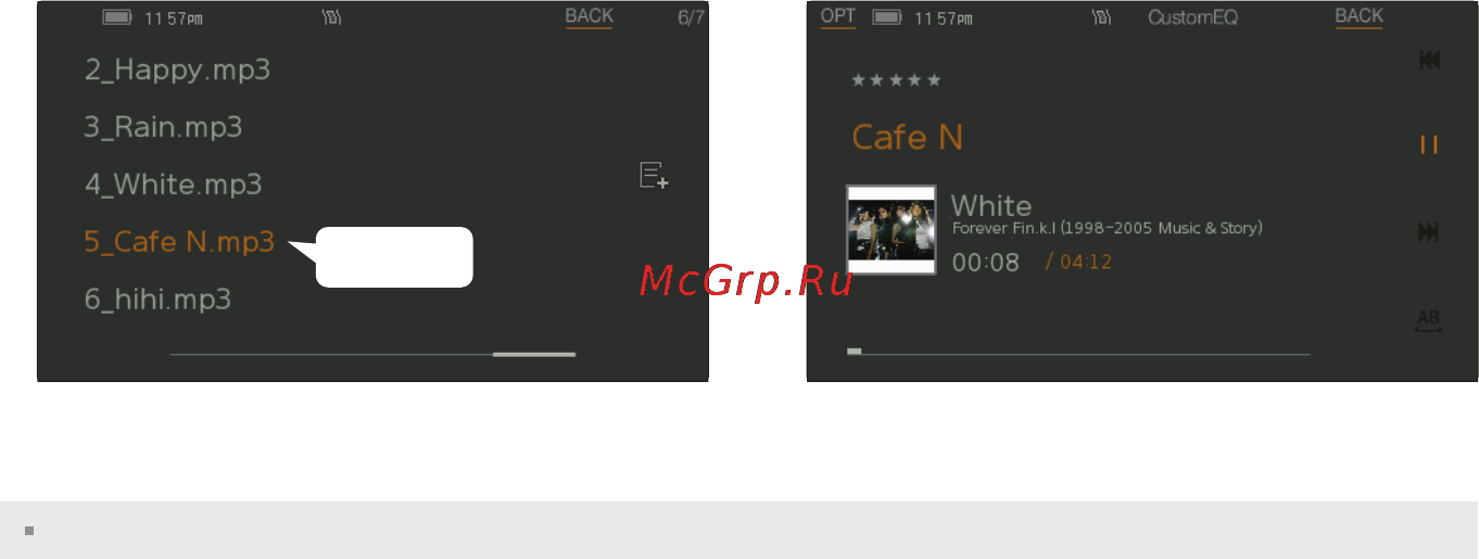 Iriver Spinn (4Gb) Black [11/55] Сенсорный дисплей