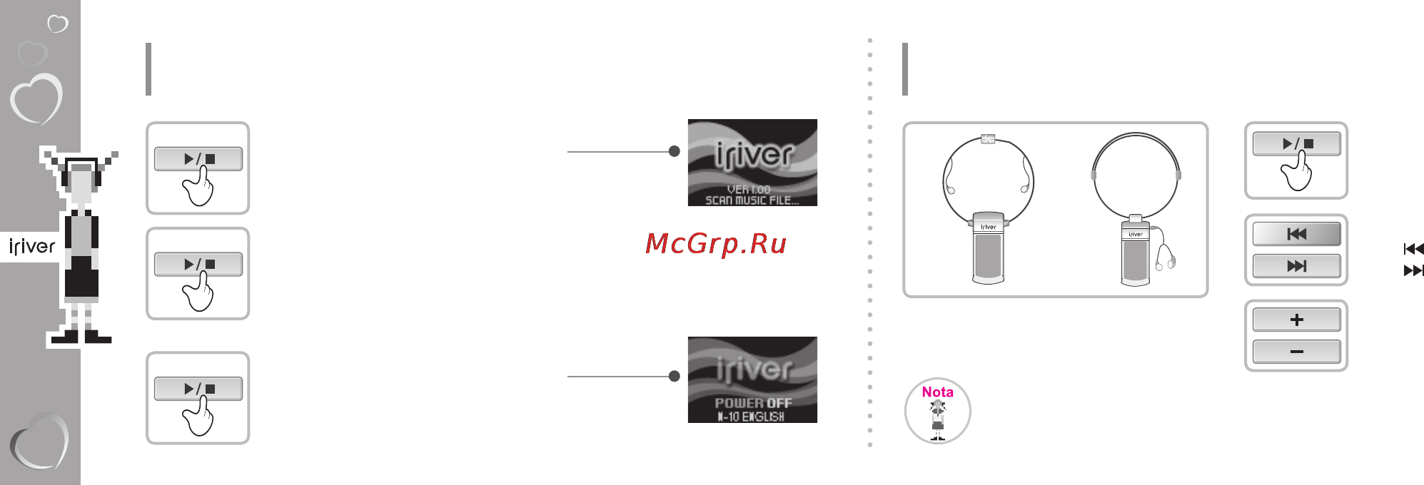 Iriver N 10(256Mb) [2/92] Включение выключение плеера