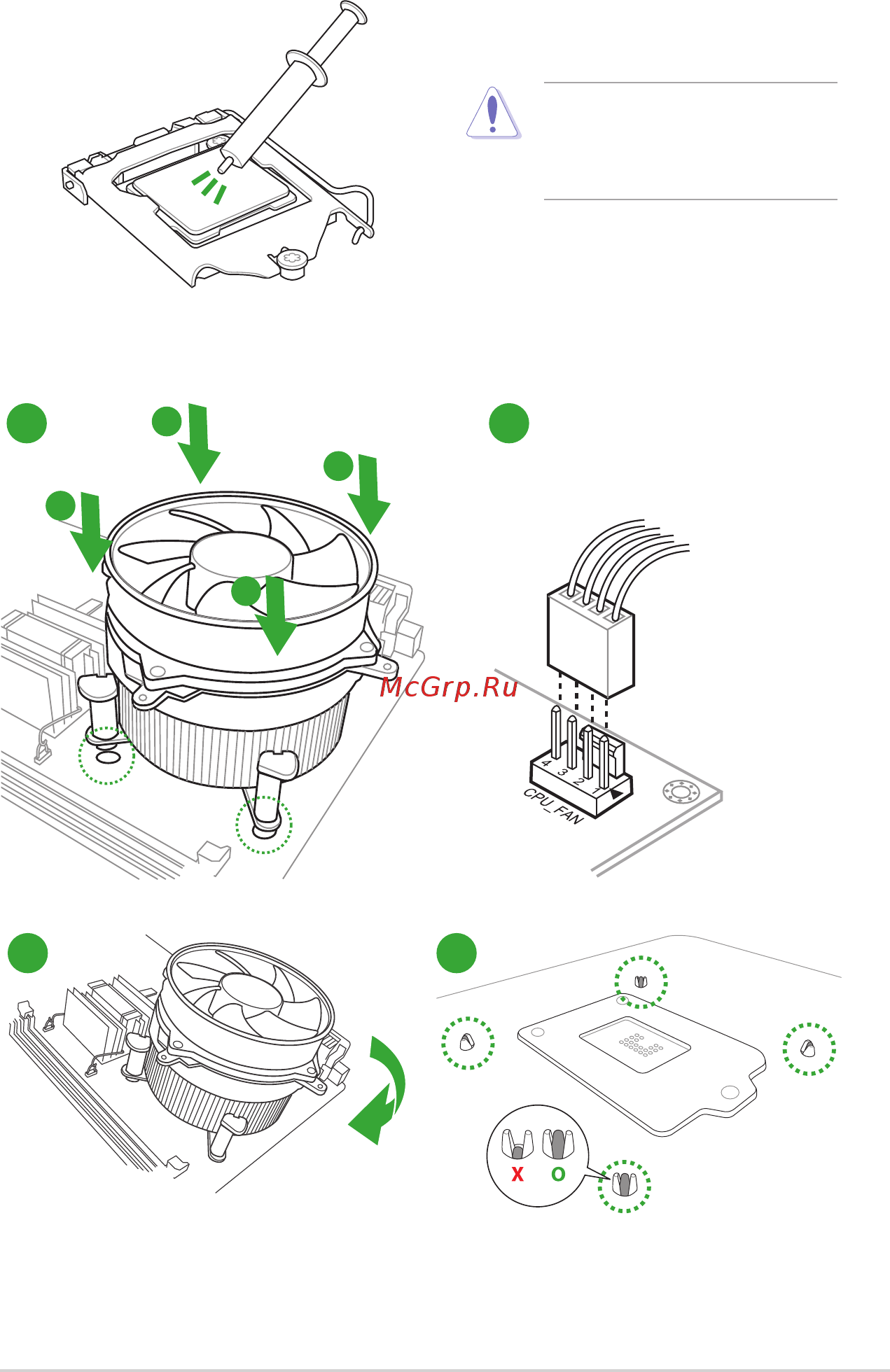 Asus b150i pro gaming/aura [15/92] Cpu heatsink and fan assembly installation