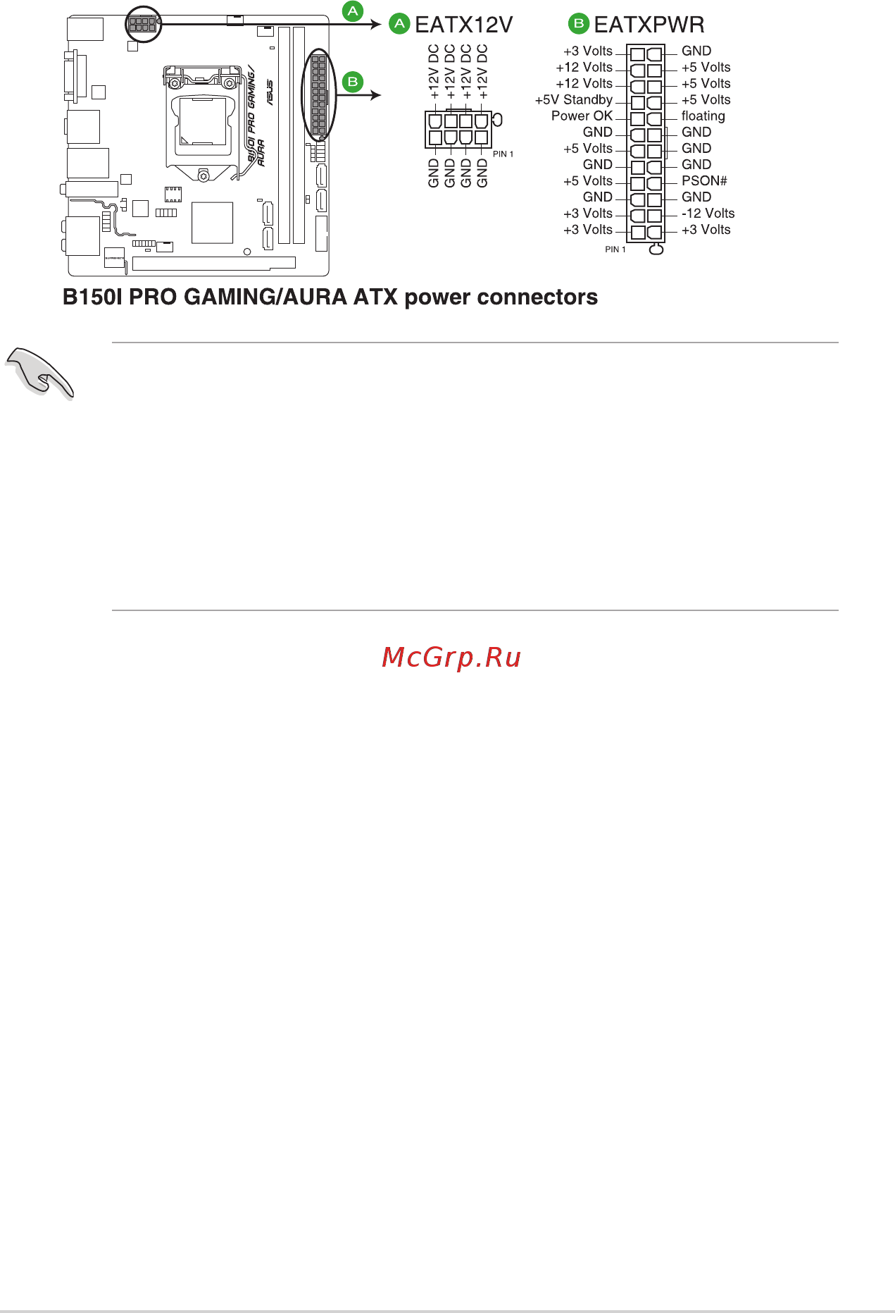 Asus b150i pro gaming/wifi/aura [29/92] Atx power connectors 24 pin eatxpwr 8 pin eatx12v