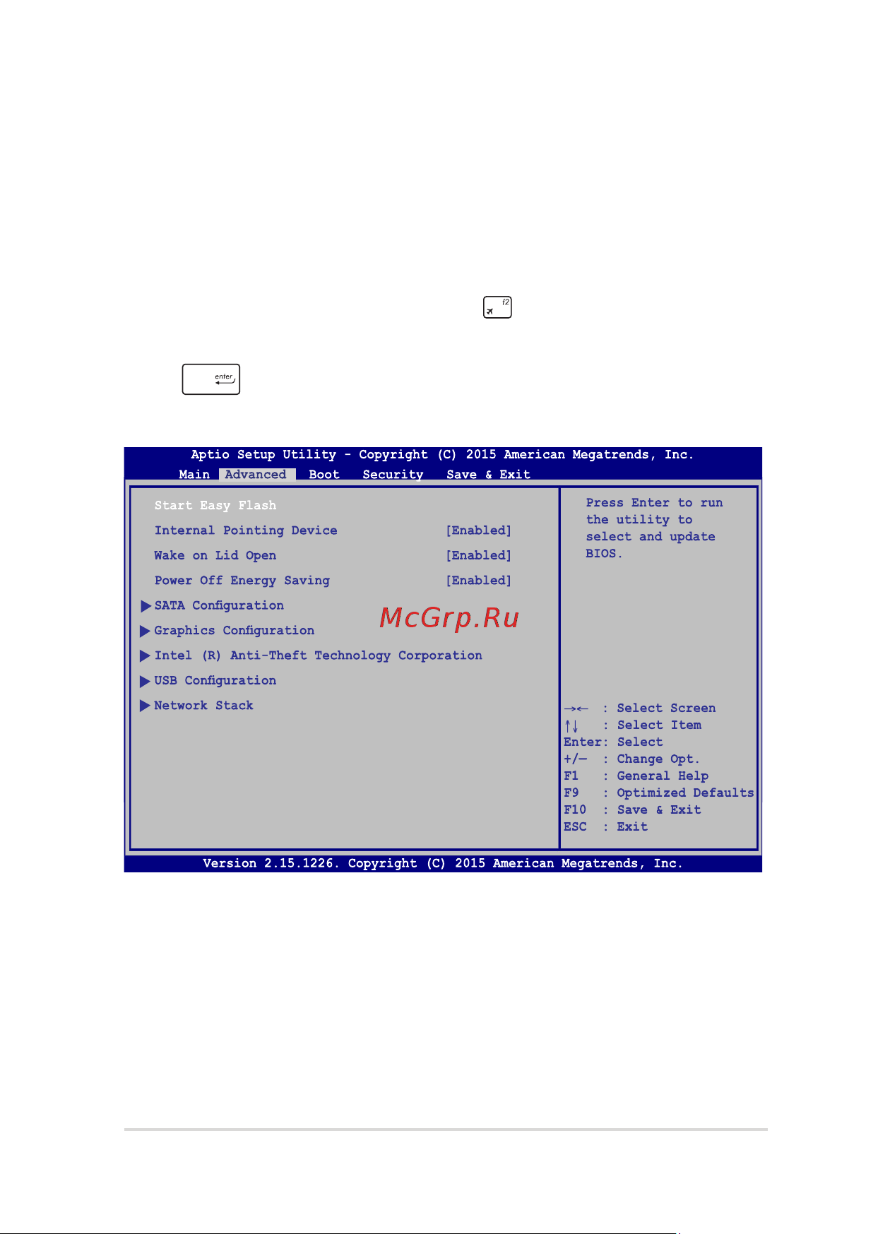Asus R556QG [75/118] Для обновления bios выполните следующее