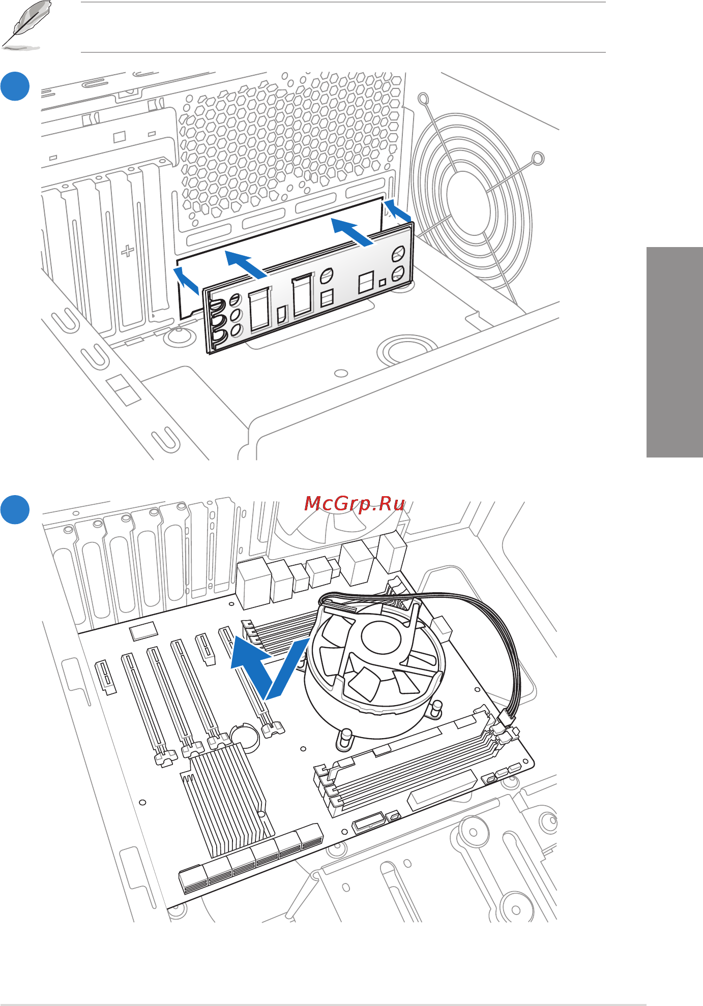 Asus TUF SABERTOOTH X79 [49/148] Motherboard installation